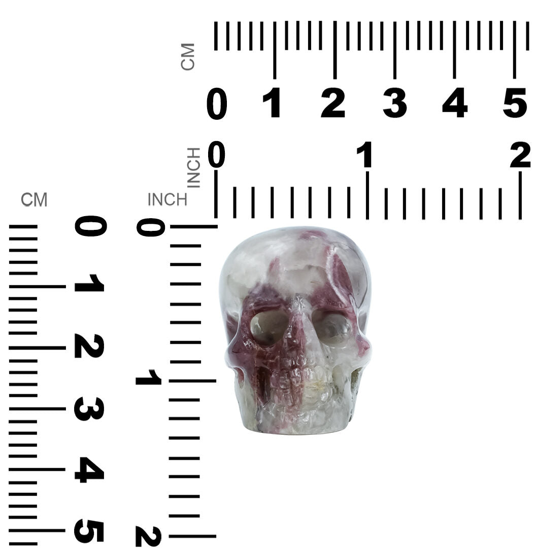 Rubellite Tourmaline from Paraiba Skull Carving
