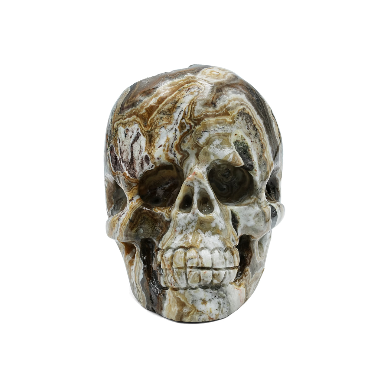 Arizona Verde Valley Chalcedony Agate Skull Carving 474.5cts