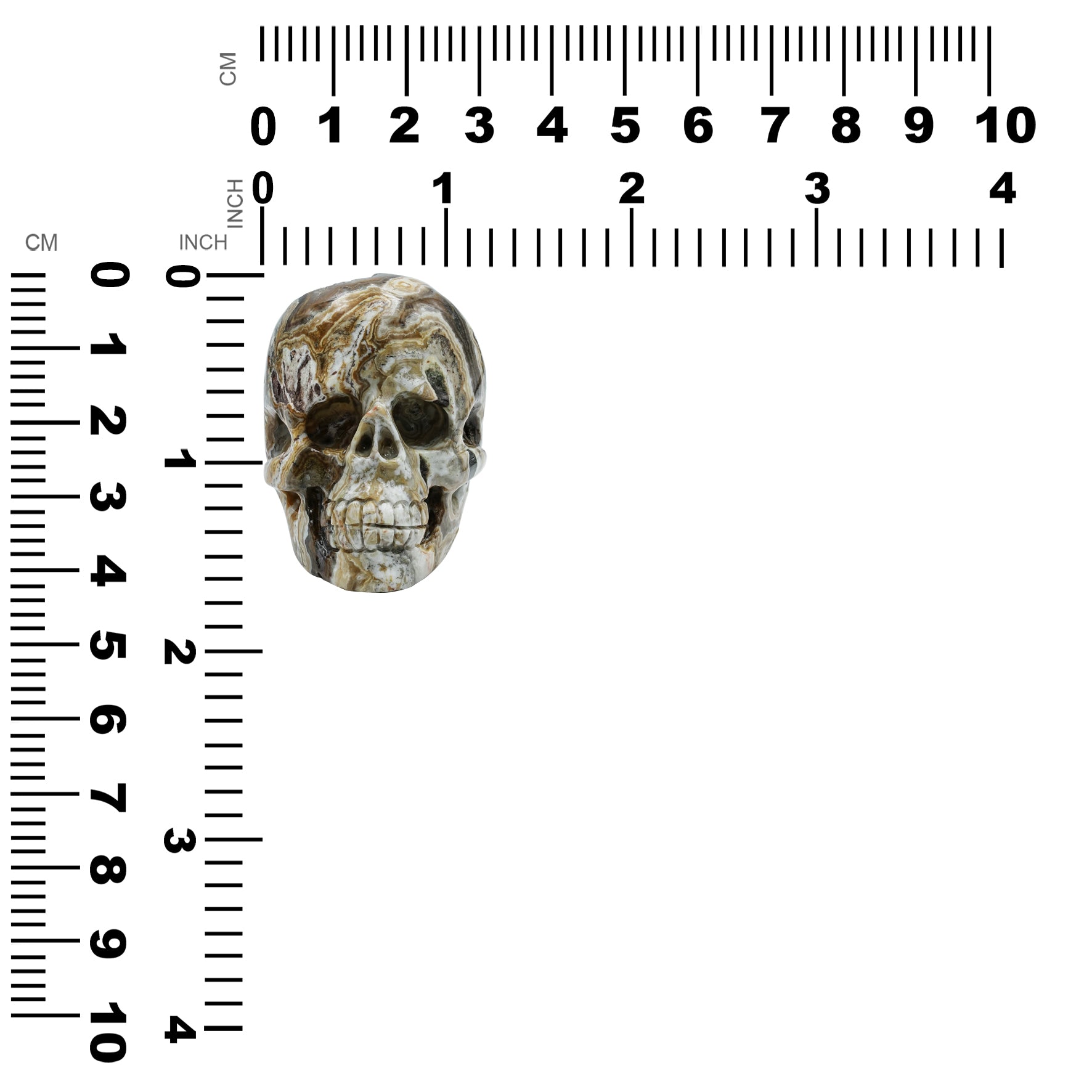 Arizona Verde Valley Chalcedony Agate Skull Carving 474.5cts