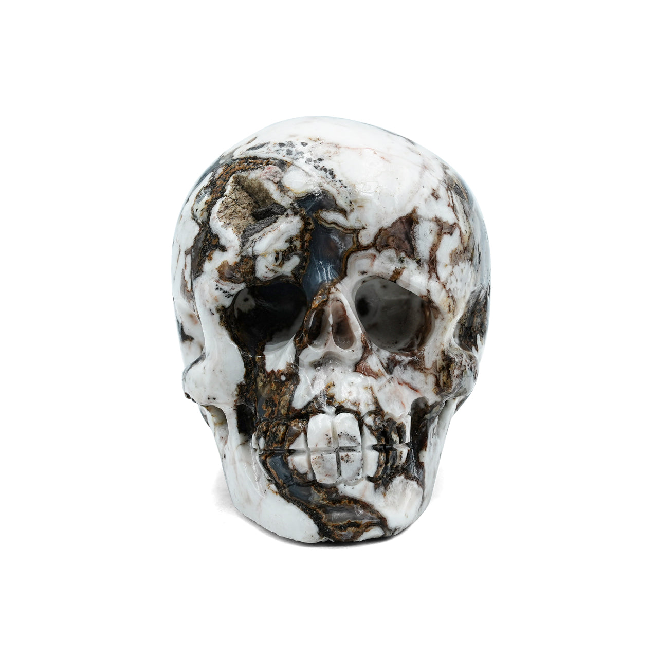 Arizona Verde Valley Chalcedony Agate Skull Carving 478.5cts