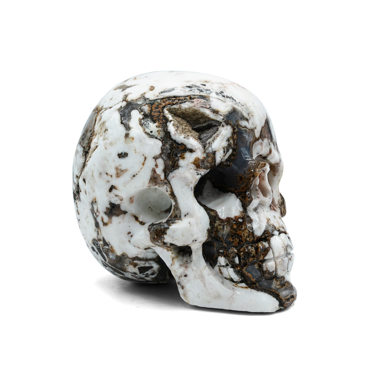 Arizona Verde Valley Chalcedony Agate Skull Carving 478.5cts