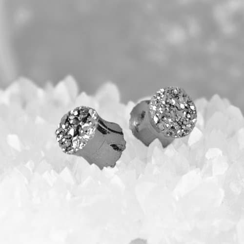 Starborn-Creations-Silver-Titanium-Double-Sided-Drusy-Stone-Ear-Plugs-4g-Gauged-Earrings-B00K5BTHGC-2