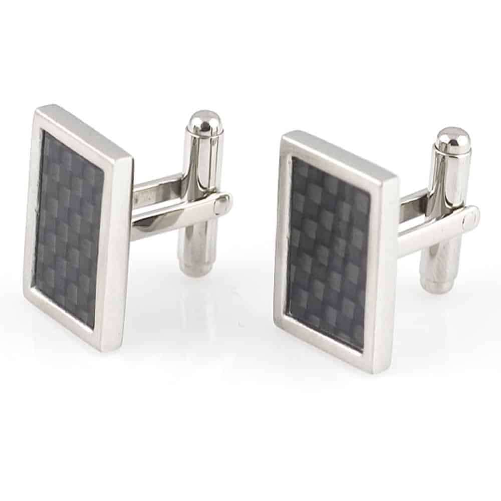 Starborn-Creations-Stainless-Steel-Black-Woven-Pattern-Cuff-Links-B00QH96XO0-2
