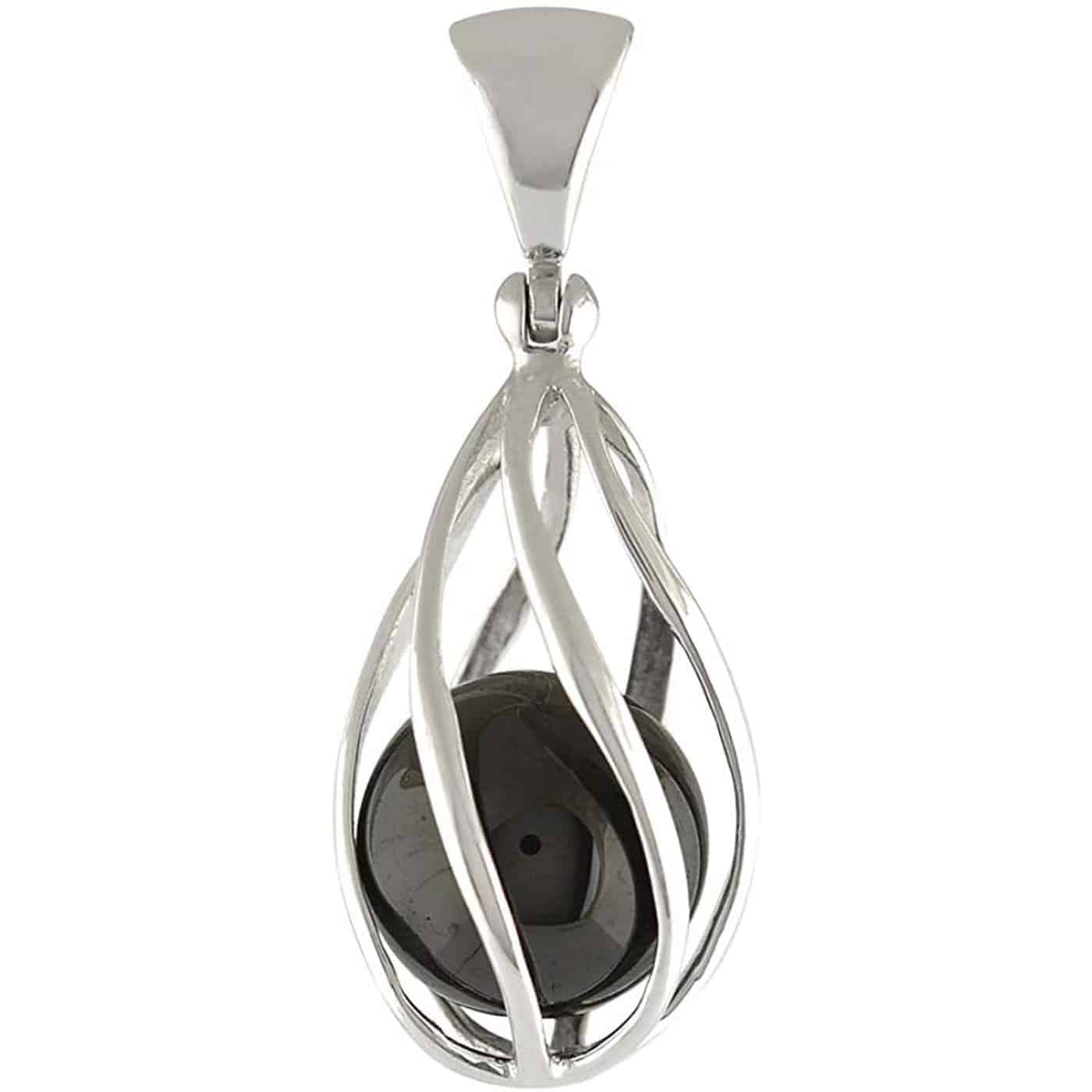 Starborn-Elite-Shungite-Sphere-Sterling-Silver-Spiral-Pendant-B07TDCPRPX-2