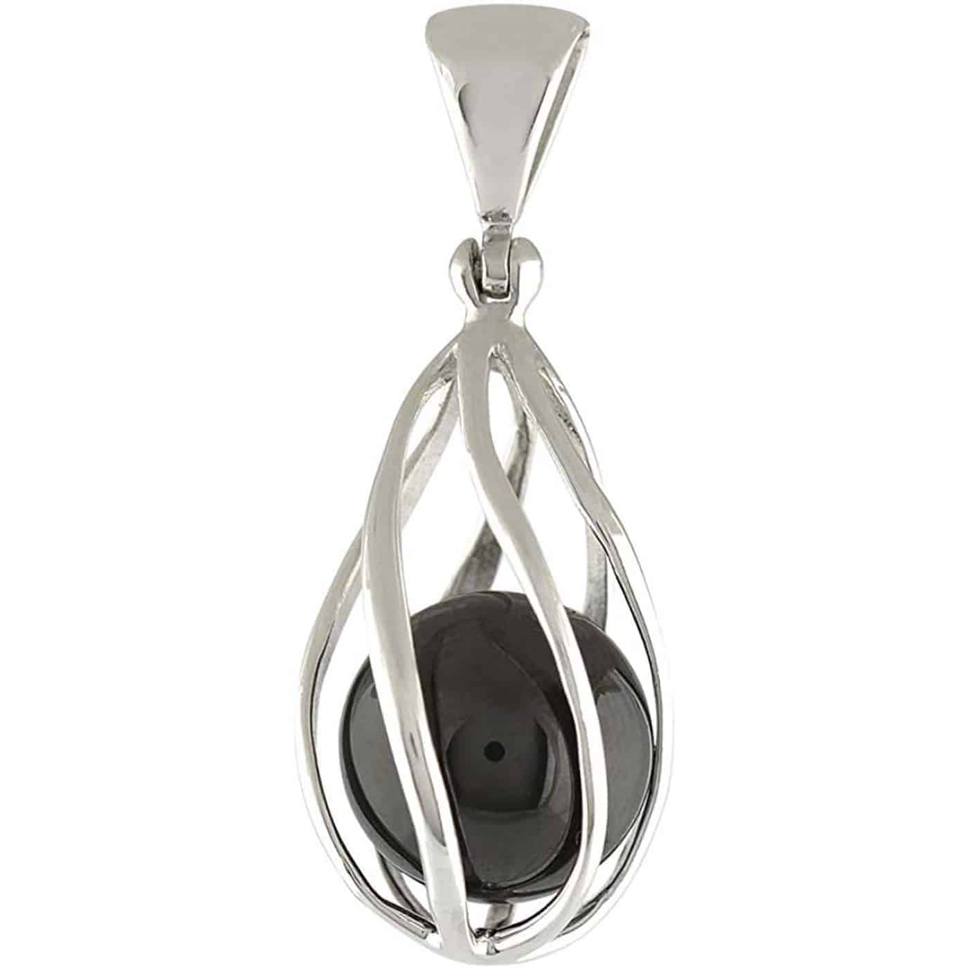 Starborn-Elite-Shungite-Sphere-Sterling-Silver-Spiral-Pendant-B07TDCPRPX