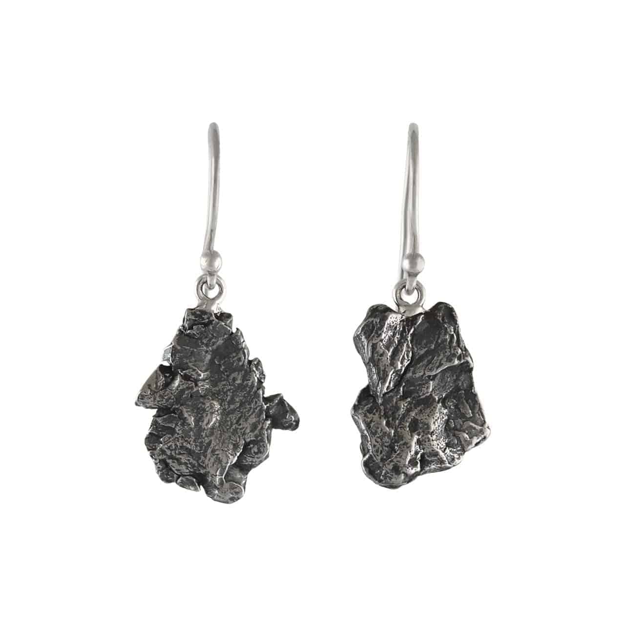 Starborn-Sterling-Silver-Campo-del-Cielo-Meteorite-Nugget-Earrings-B081QVGH6Q