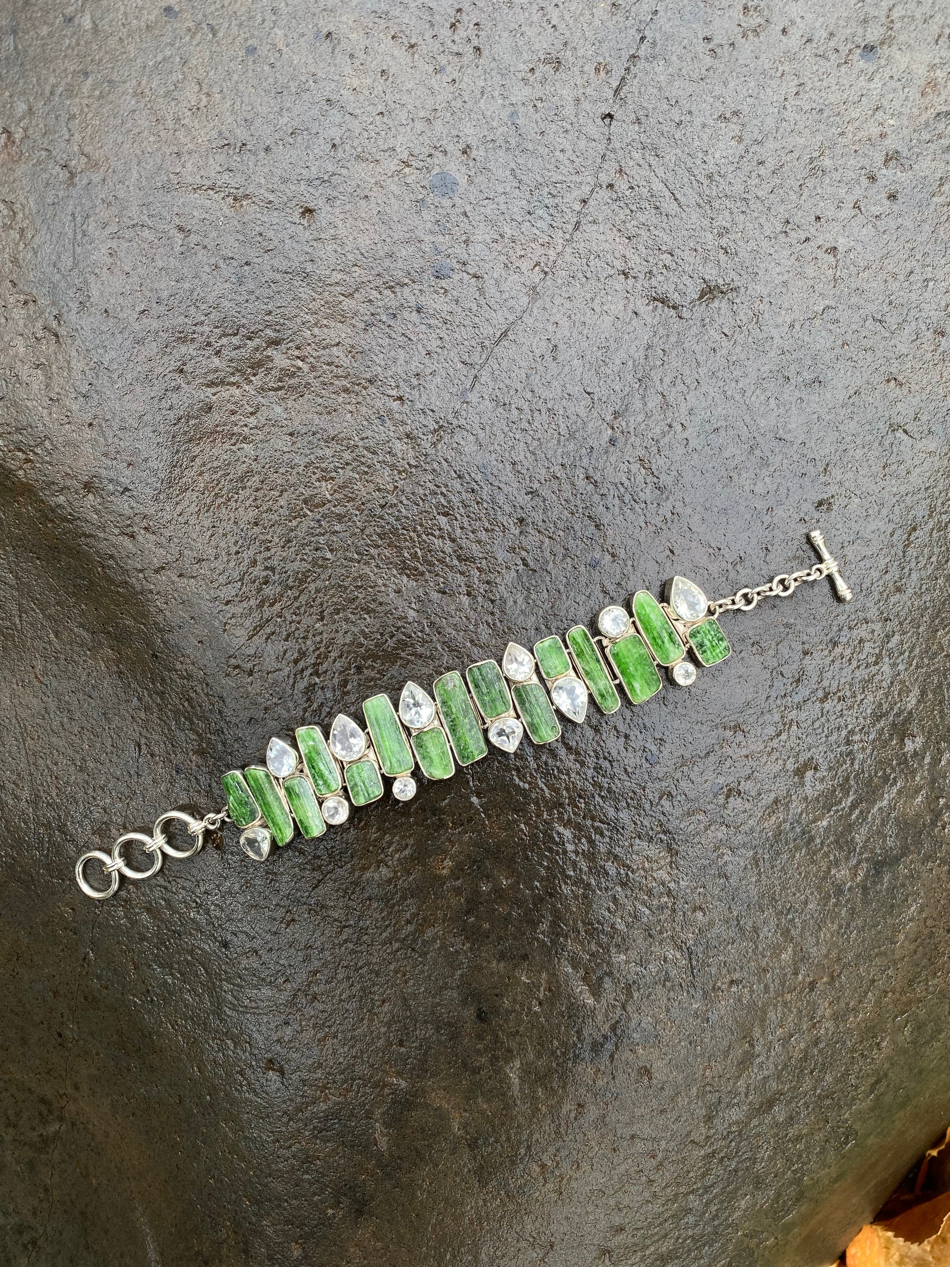 Starborn Chrome Diopside Bracelet in Sterling Silver