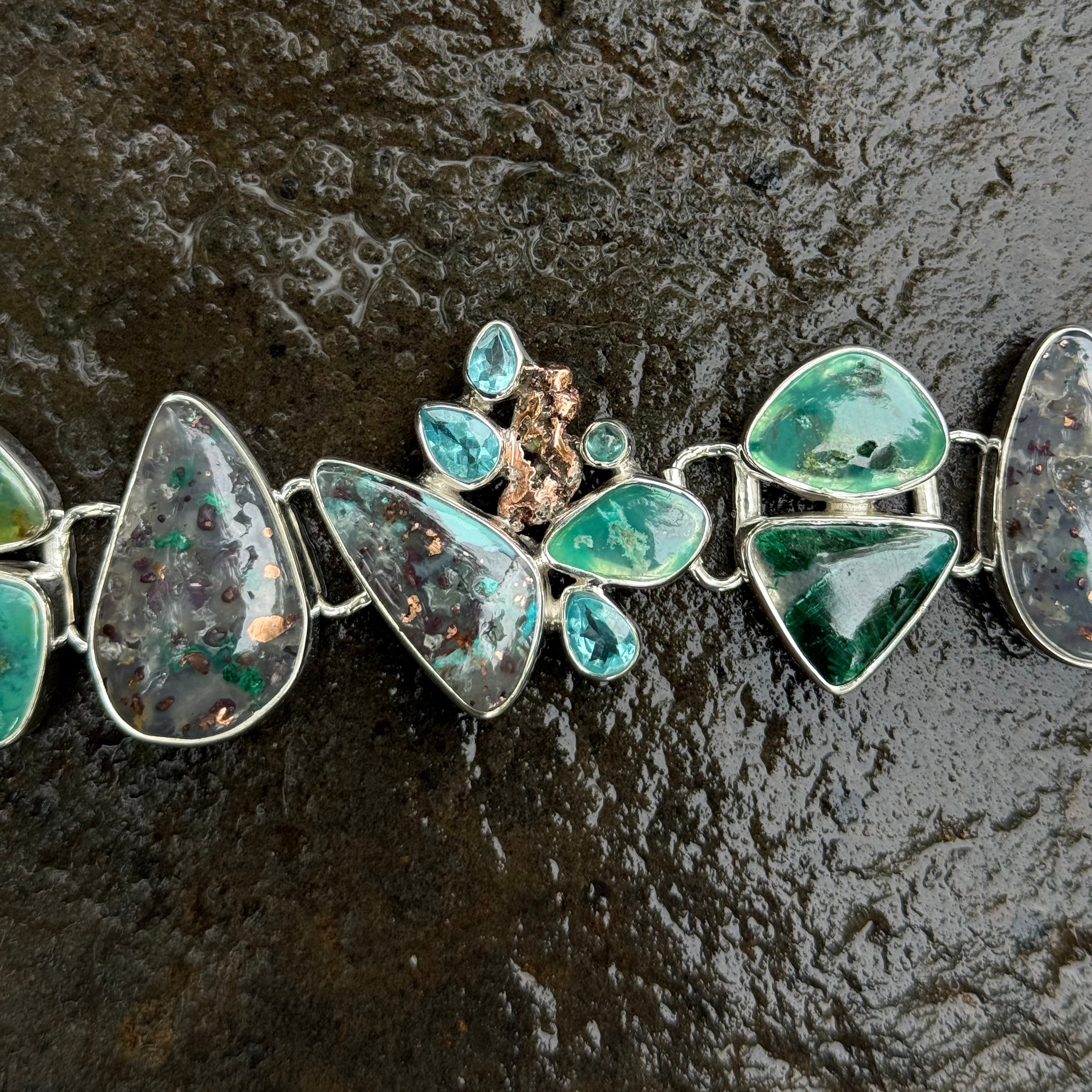 Starborn Gem Silica Bracelet in Sterling Silver