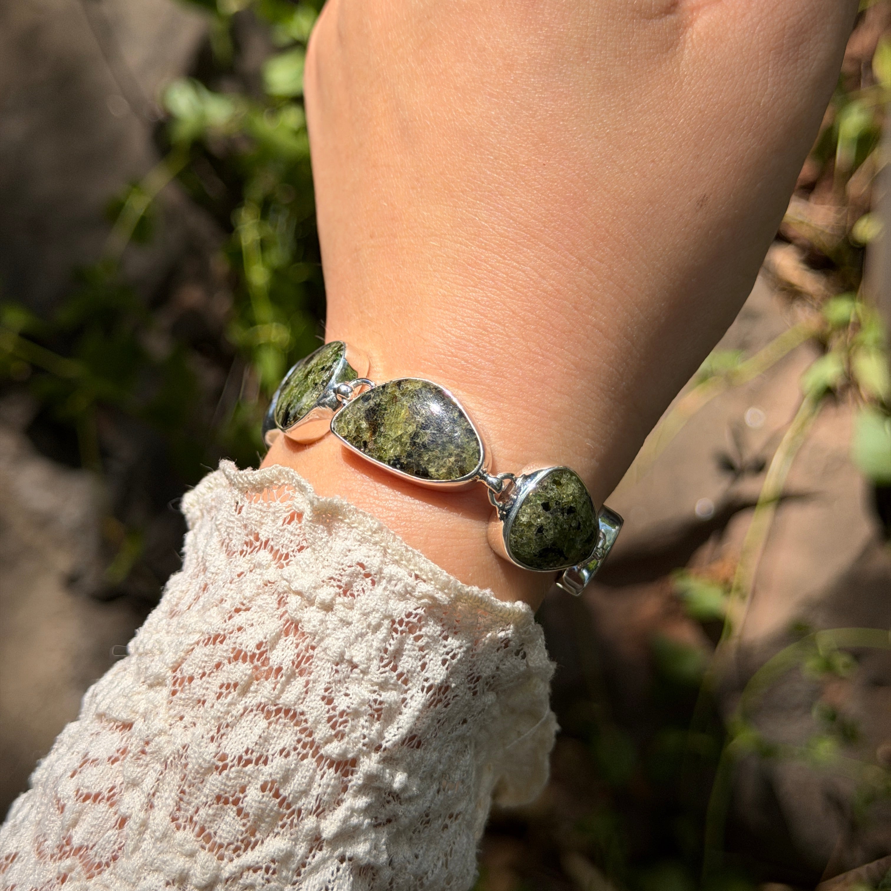 Starborn Arizona Peridot Bracelet in Sterling Silver