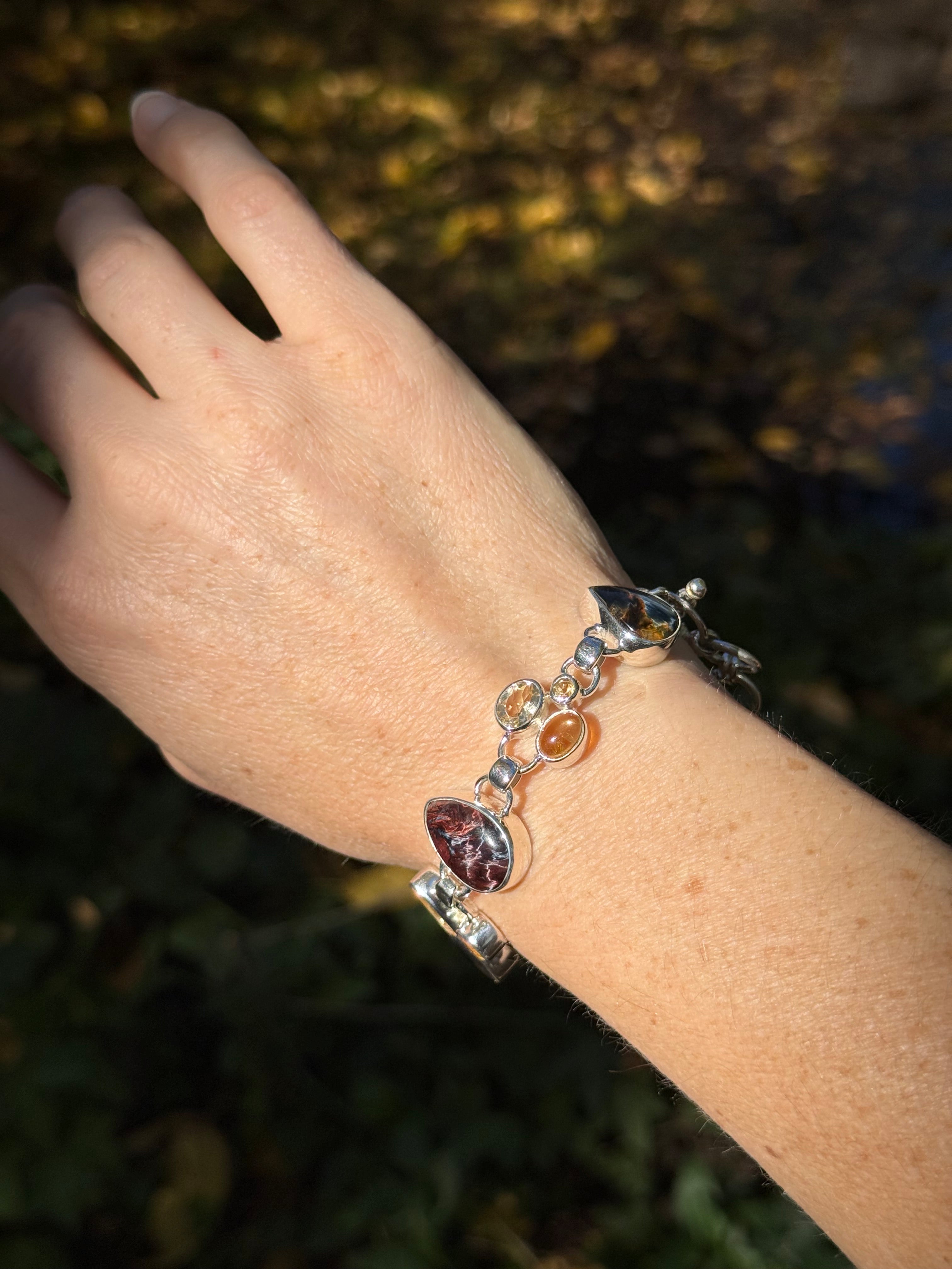 Starborn Pietersite Bracelet in Sterling Silver