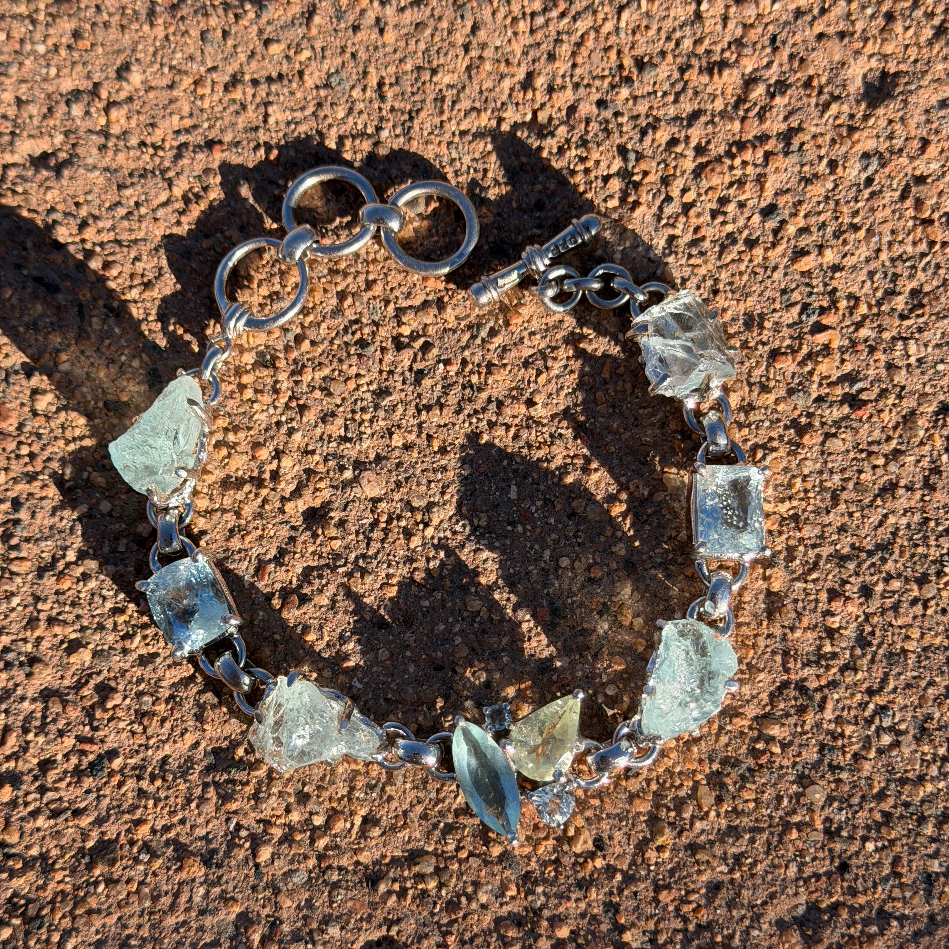 Starborn Aquamarine Bracelet in Sterling Silver