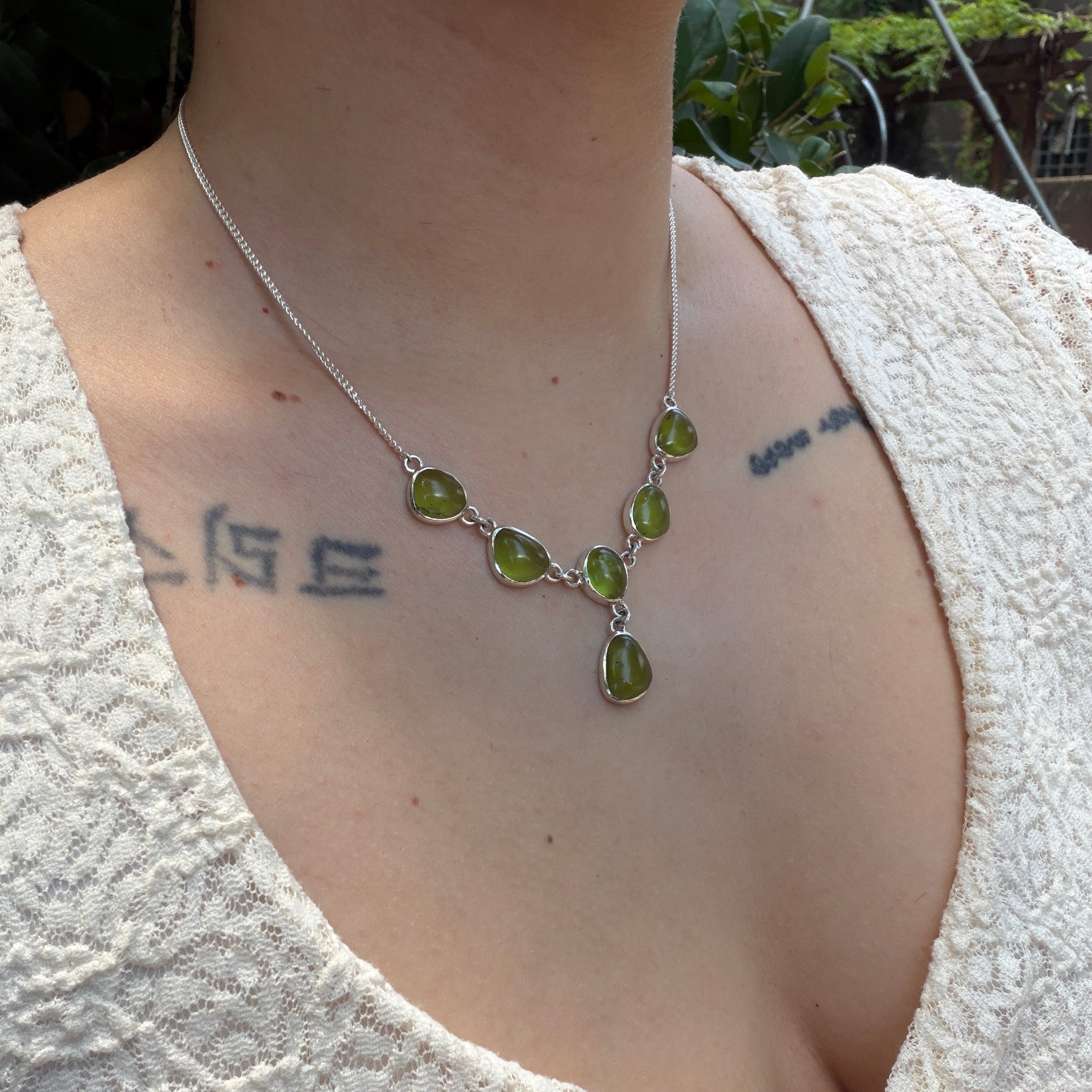Starborn Arizona Peridot Necklace in Sterling Silver