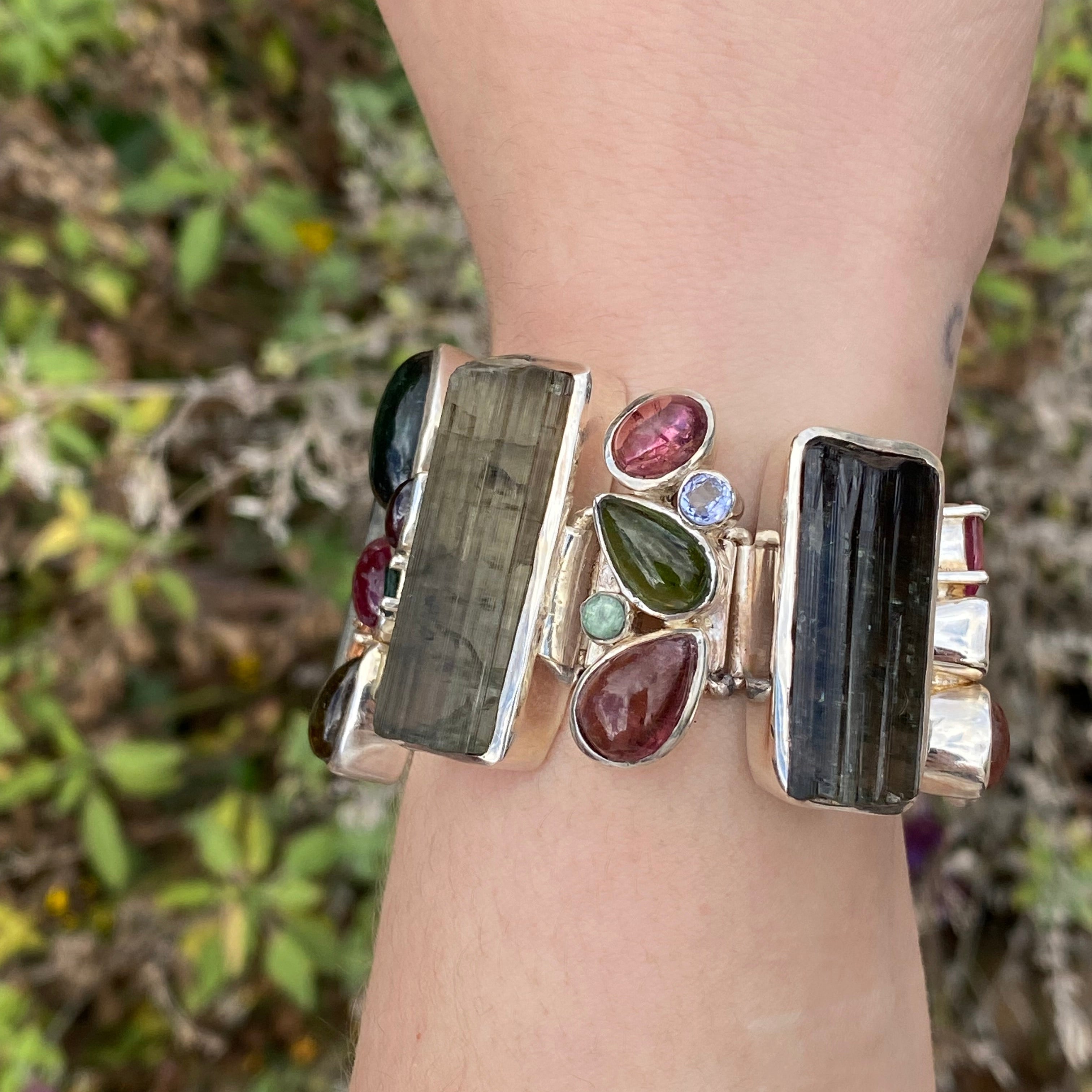 Starborn Tourmaline Bracelet in Sterling Silver