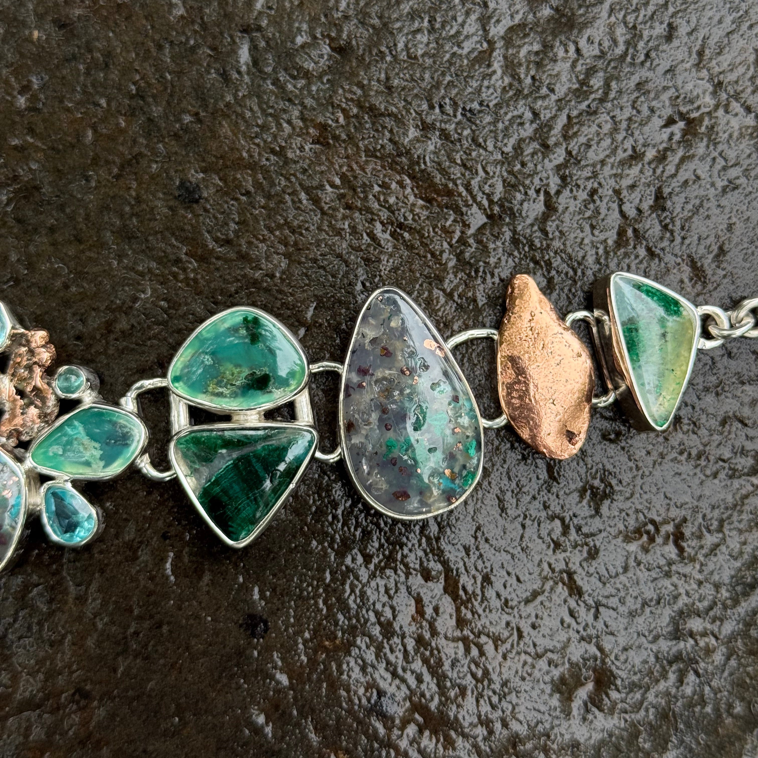 Starborn Gem Silica Bracelet in Sterling Silver
