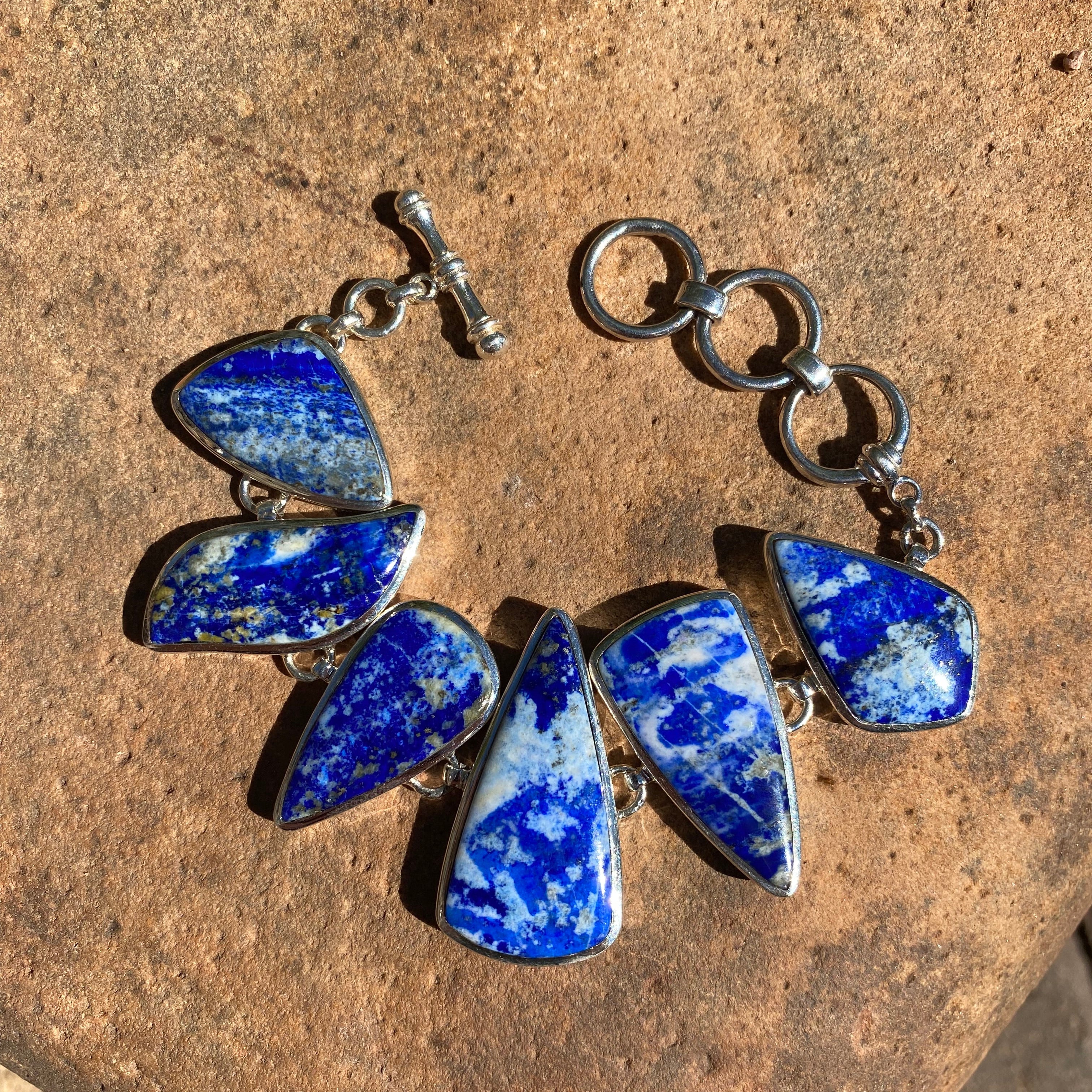 Starborn Lapis Lazuli Bracelet in Sterling Silver