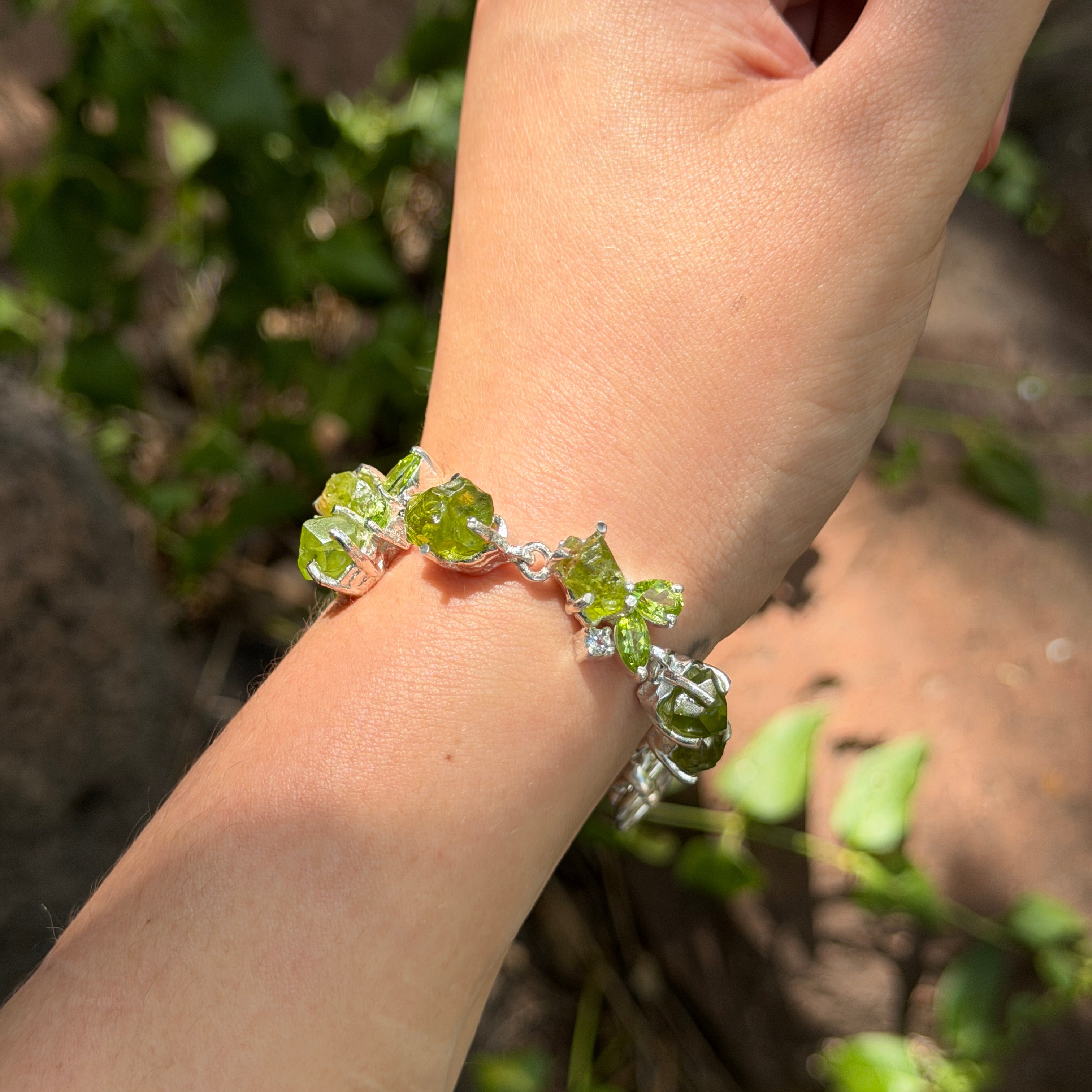 Starborn Arizona Peridot Bracelet in Sterling Silver