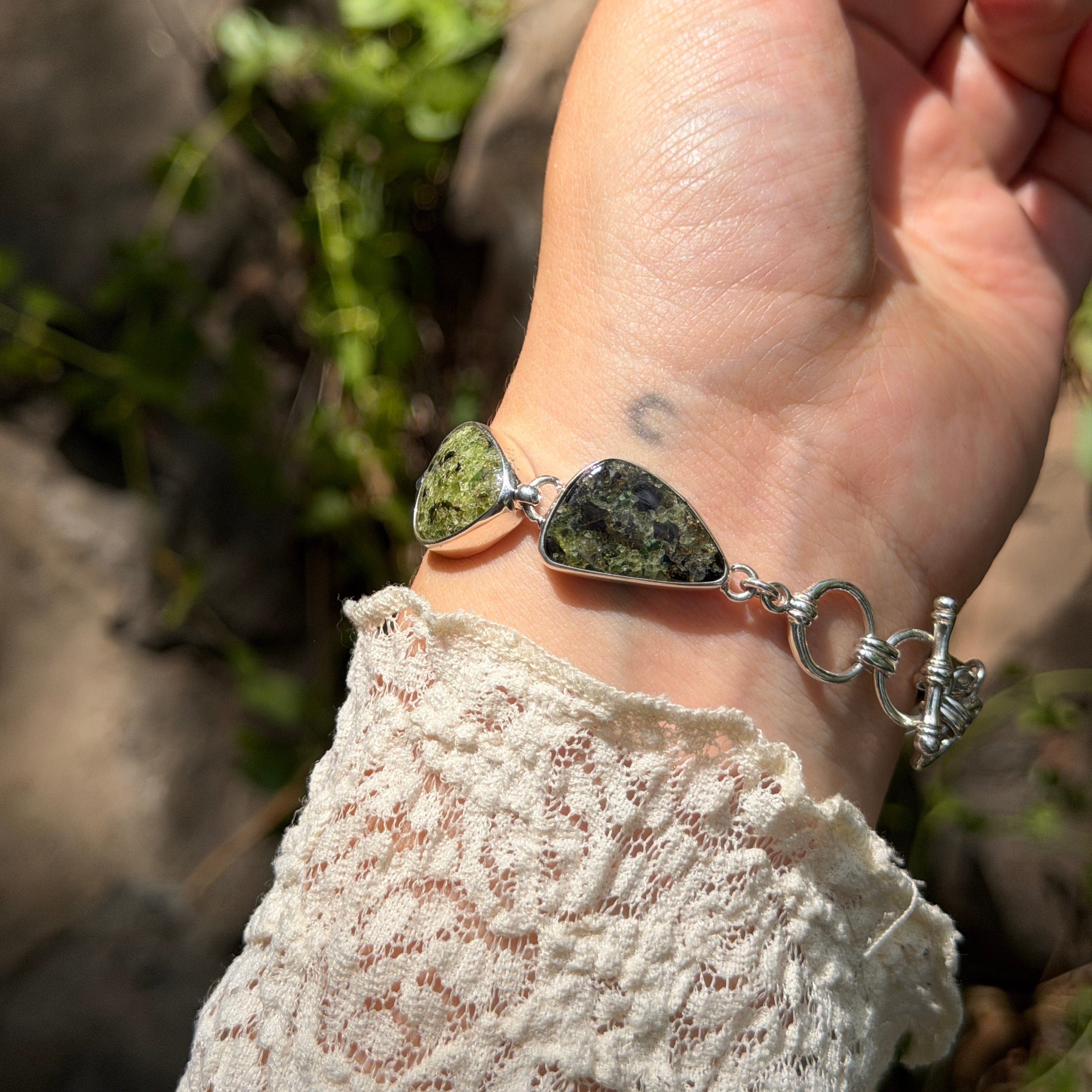 Starborn Arizona Peridot Bracelet in Sterling Silver