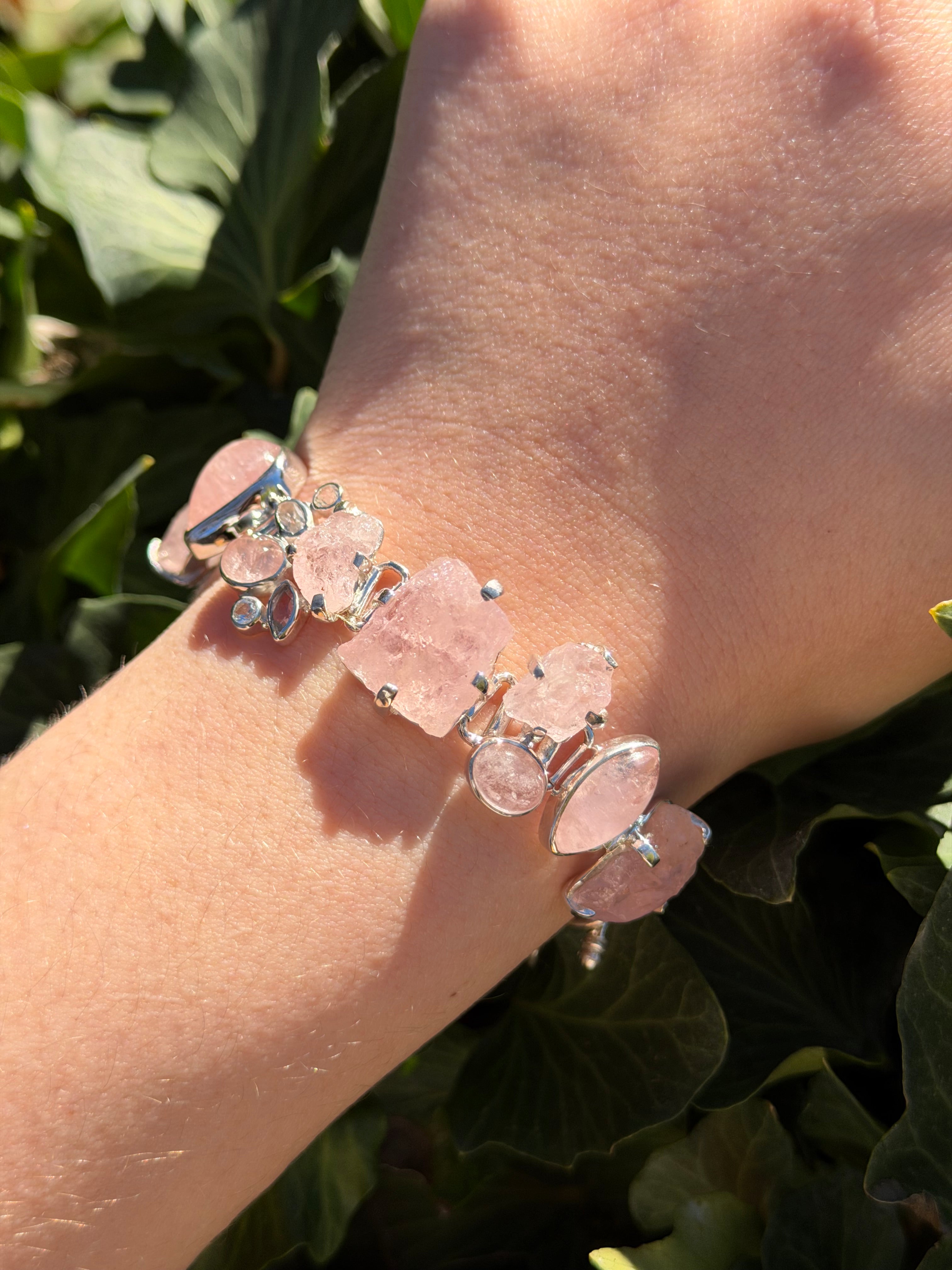 Starborn Morganite Bracelet in Sterling Silver