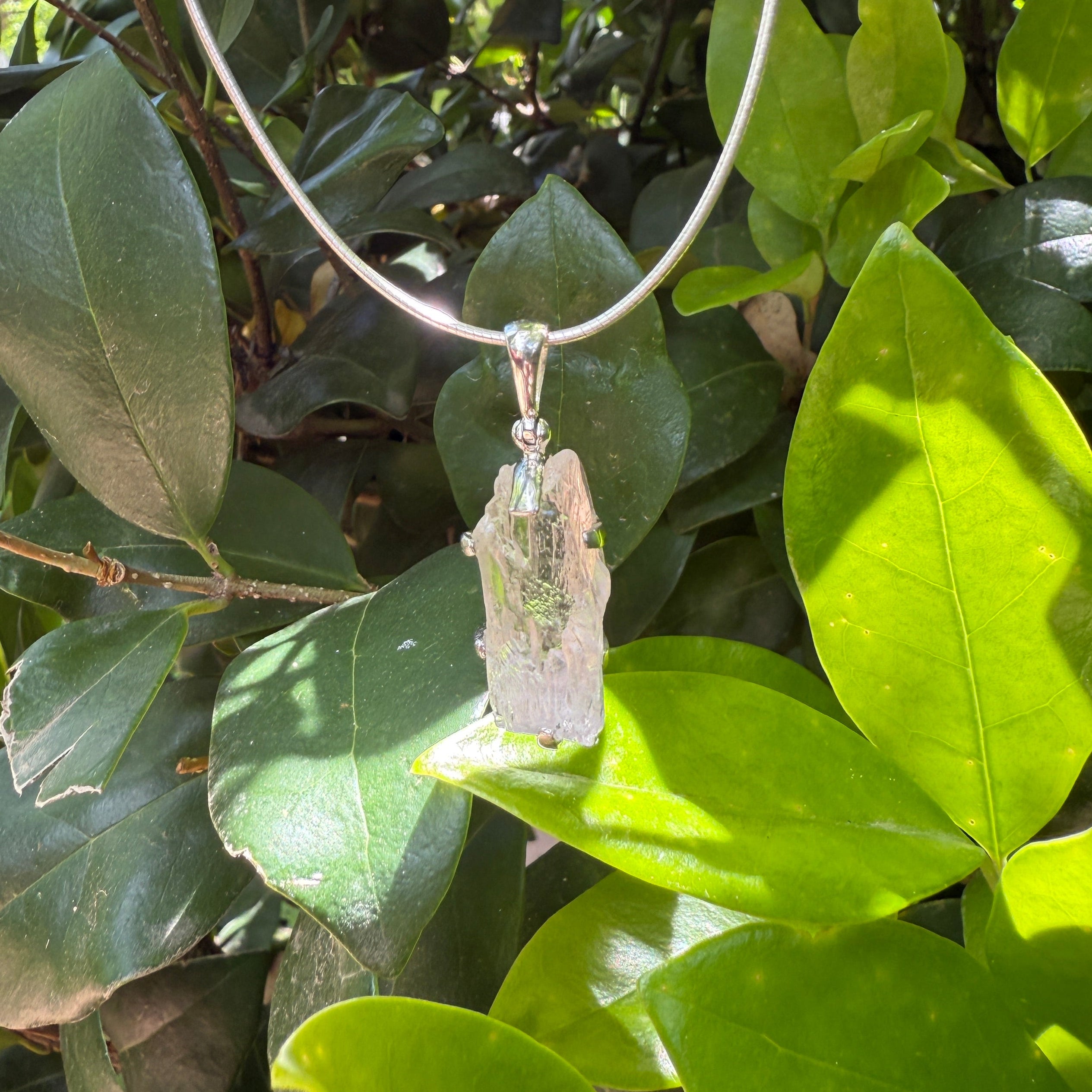 Starborn Rough Kunzite Pendant in Sterling Silver