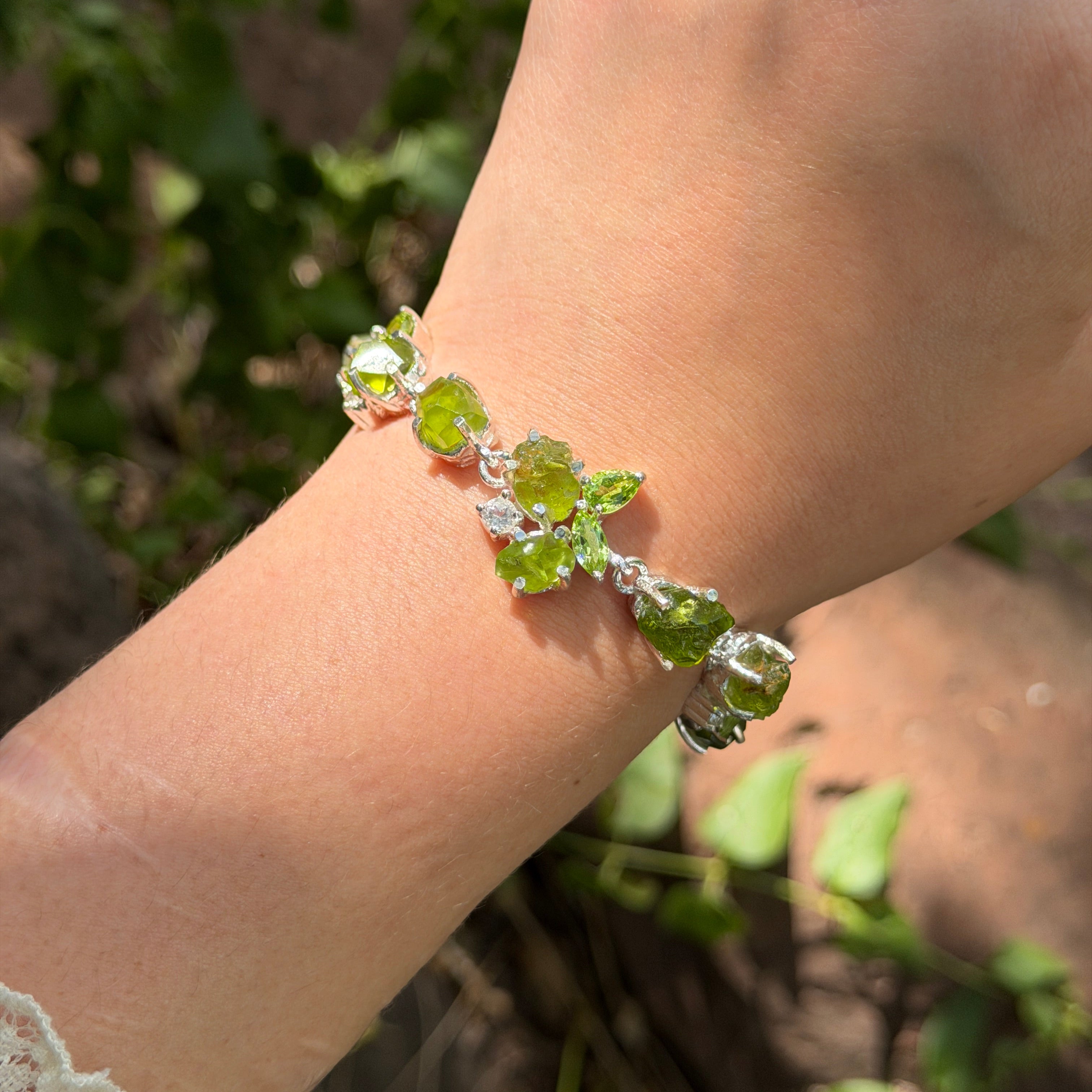 Starborn Arizona Peridot Bracelet in Sterling Silver