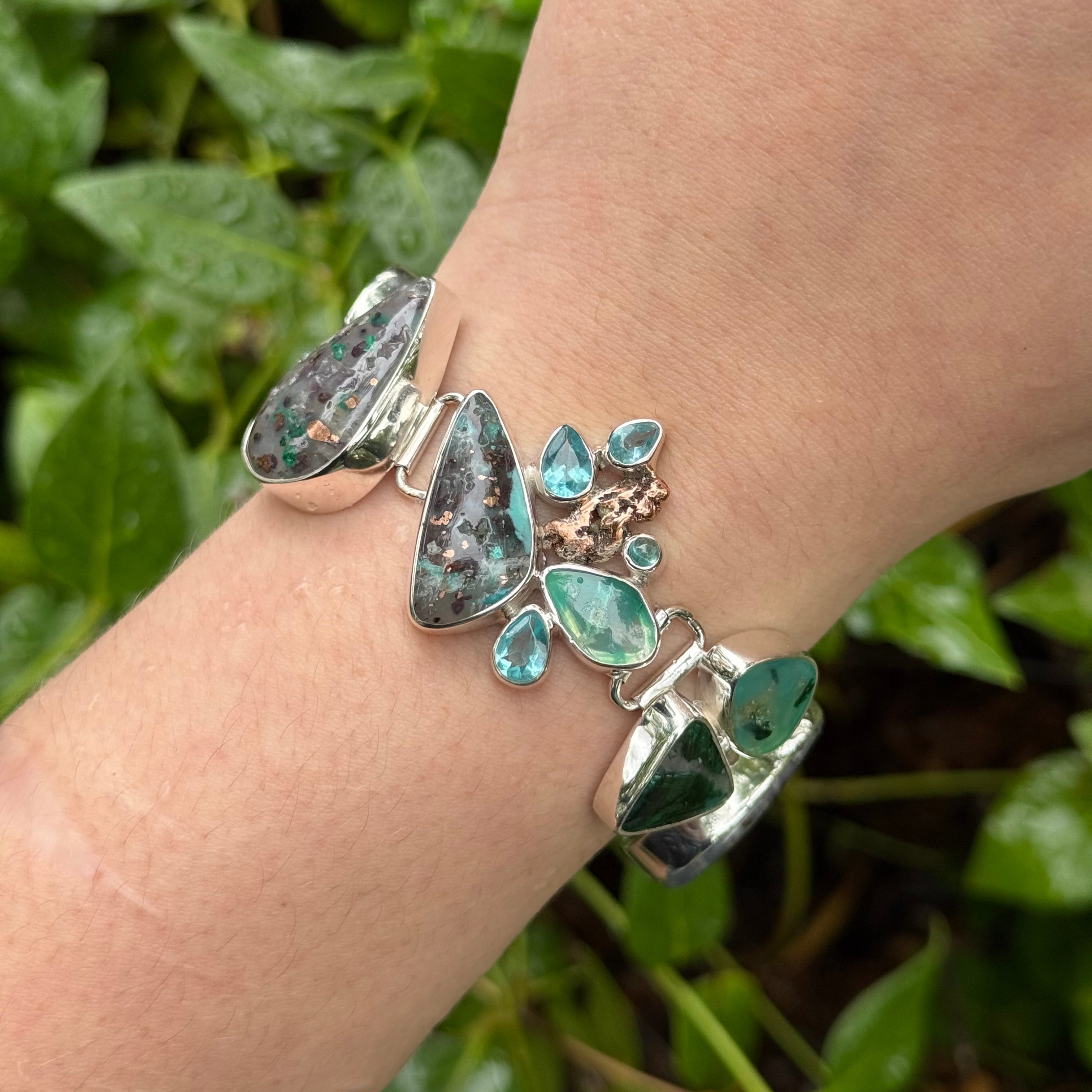 Starborn Gem Silica Bracelet in Sterling Silver