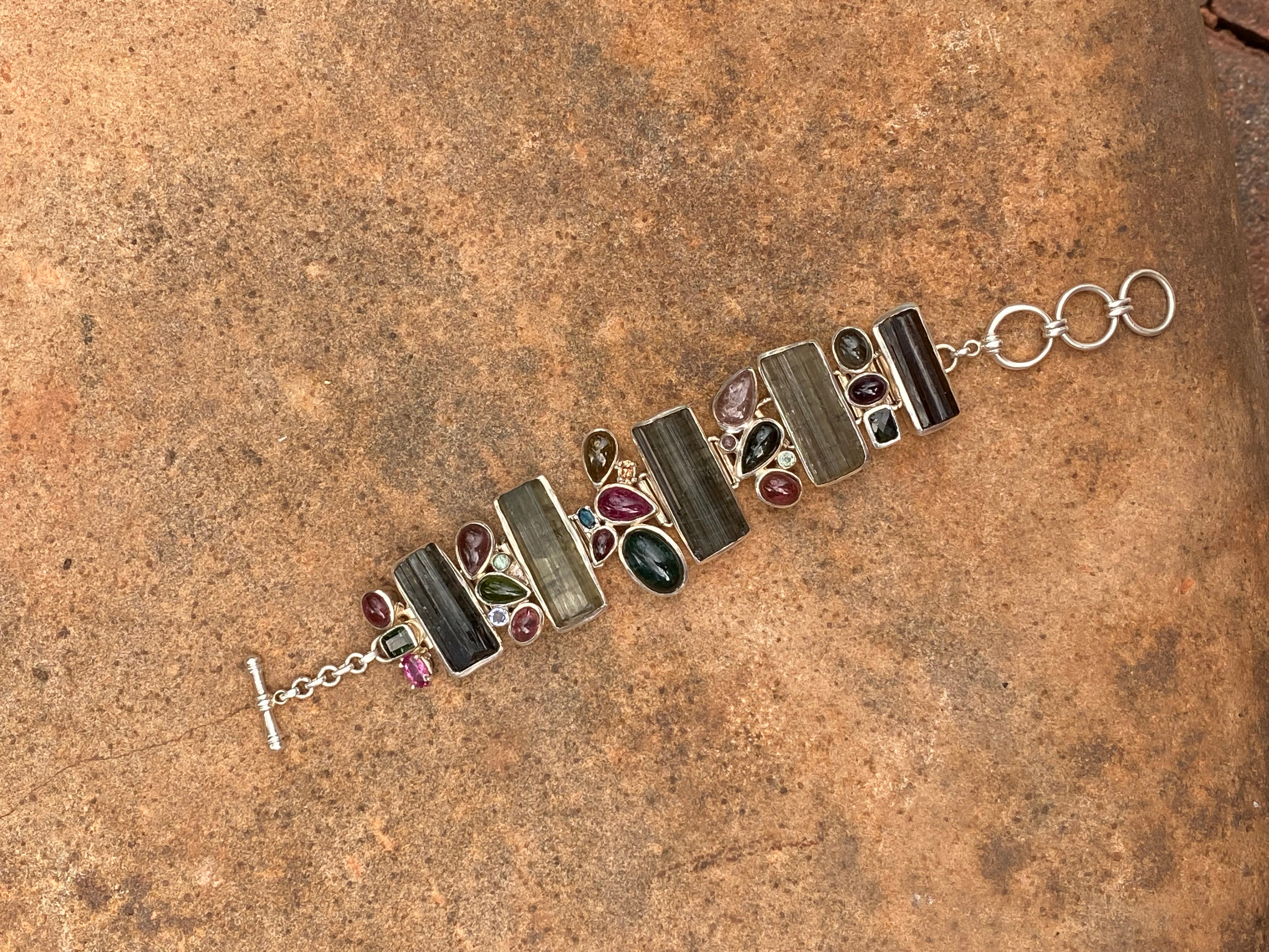 Starborn Tourmaline Bracelet in Sterling Silver