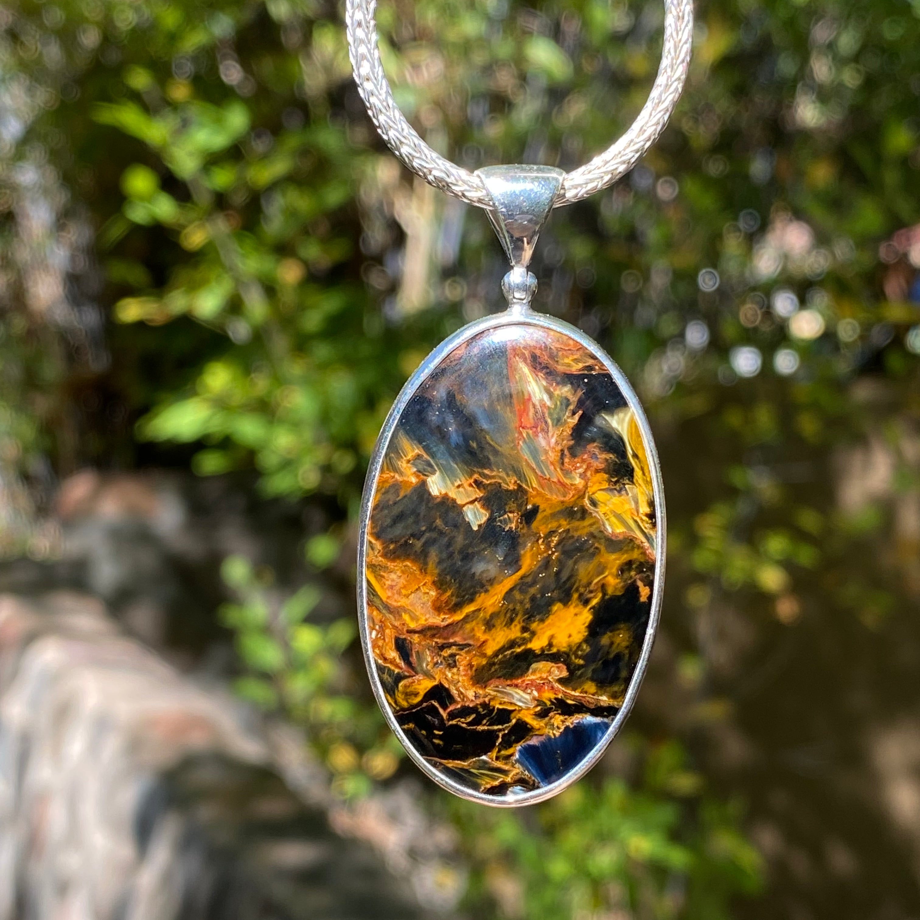 Starborn Pietersite Pendant in Sterling Silver