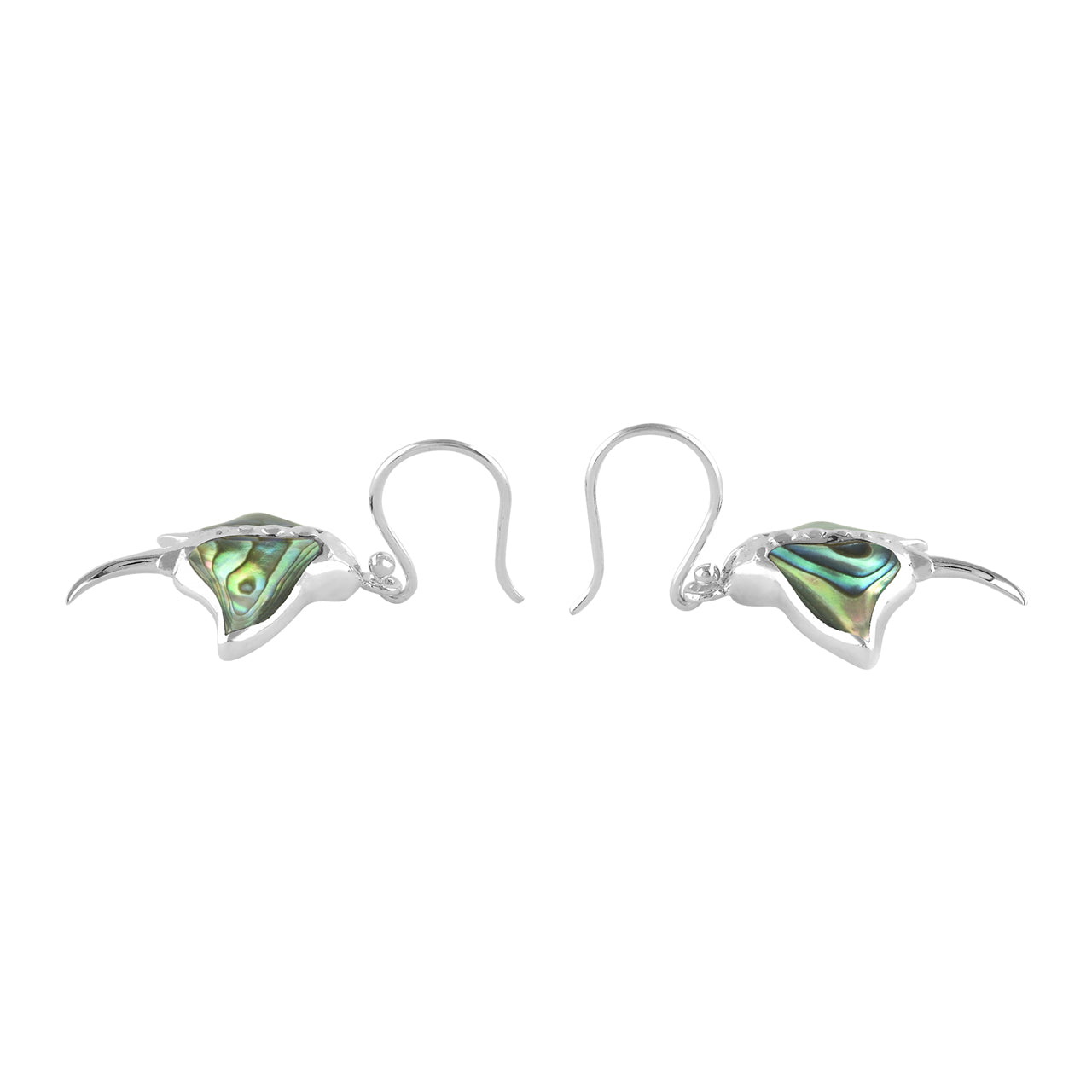 Starborn Gemstone Manta Ray Earrings in Sterling Silver