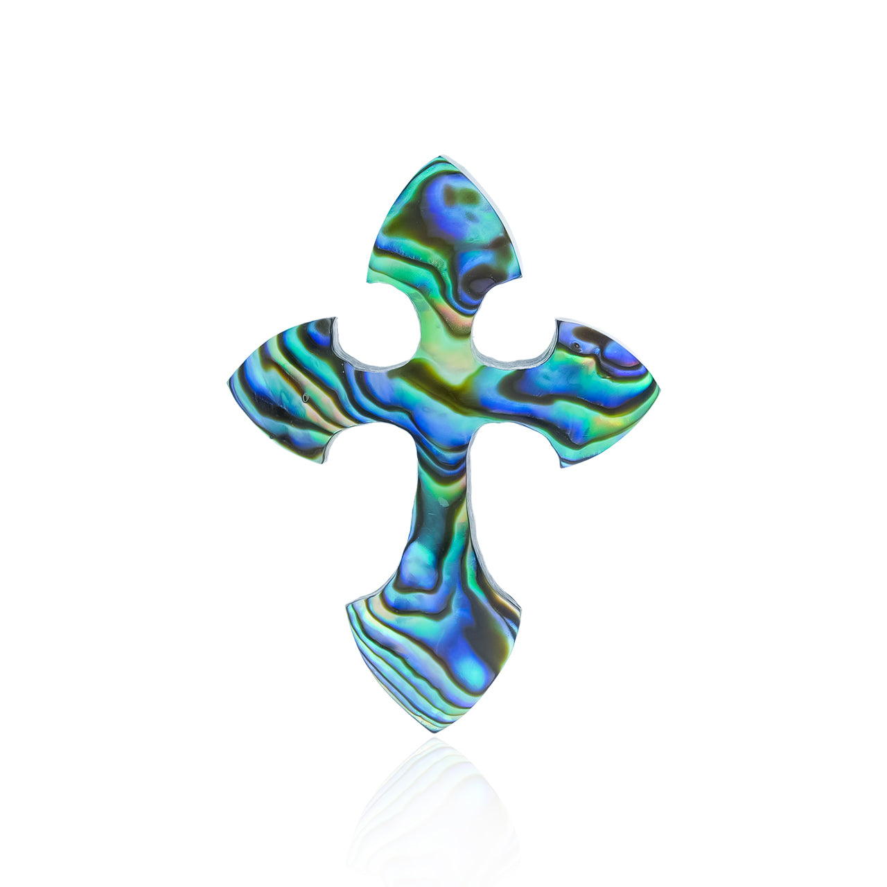 Abalone Shell Cross Cabochon - Medium