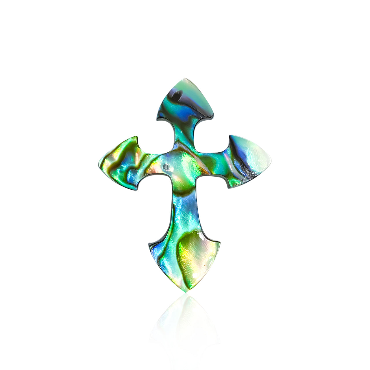 Abalone Shell Cross Cabochon-Small