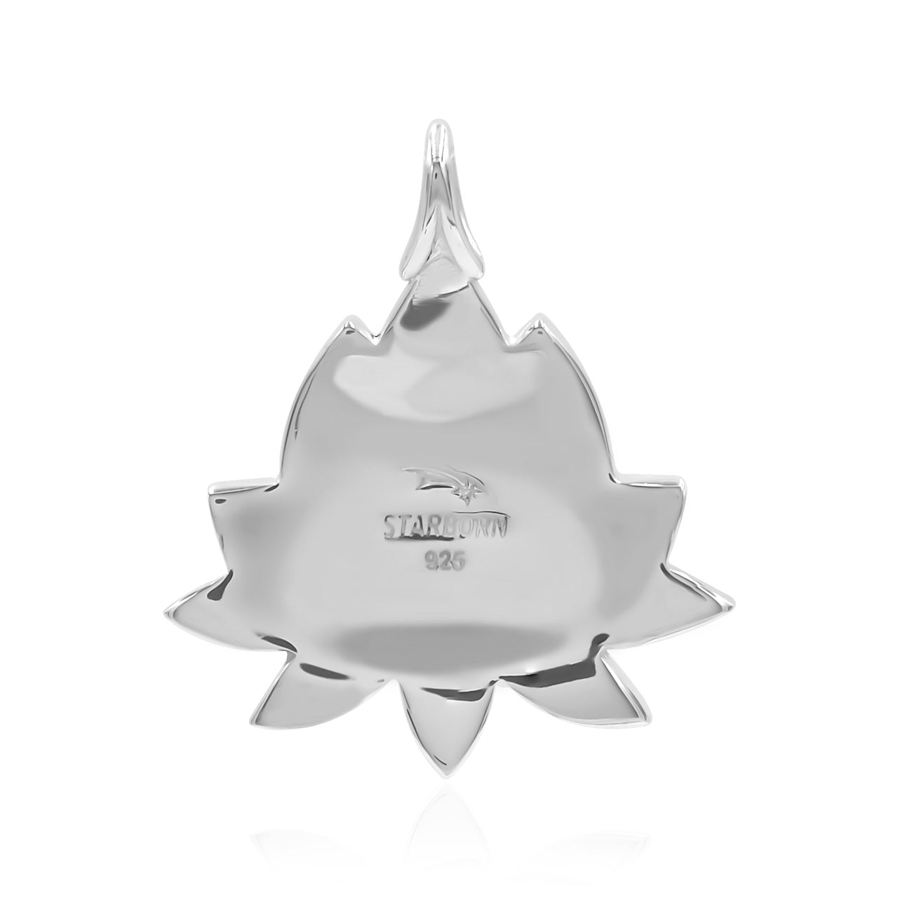 Colgante de loto de ammolita colorido de Starborn en plata de ley