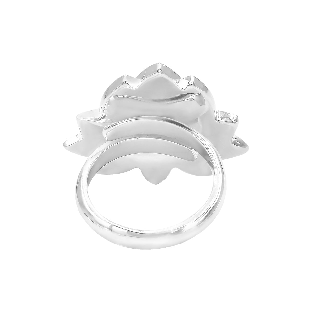 Starborn Abalone Lotus Ring in Sterling Silver