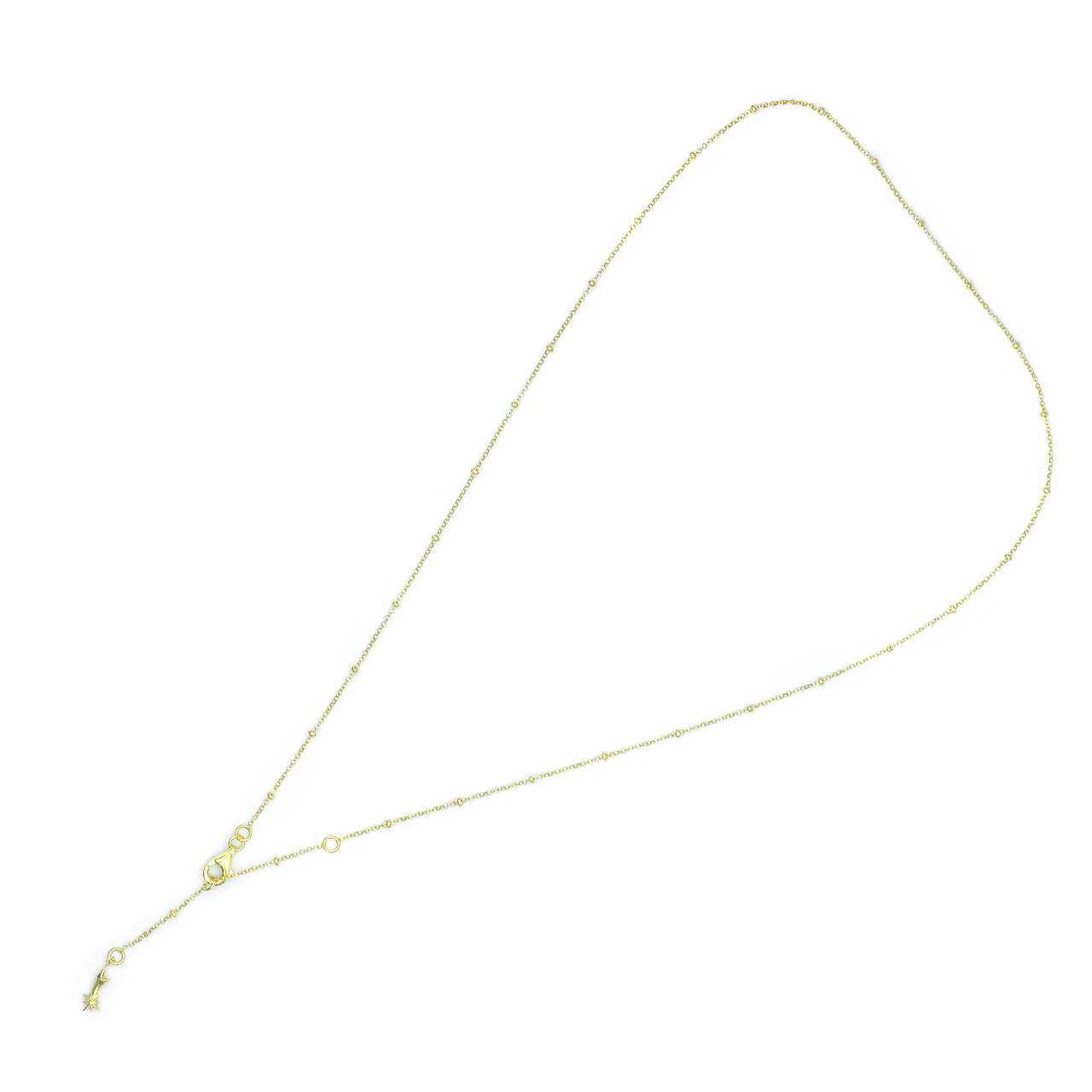 Starborn Sterling Silver Chain 20” Adjustable and Shooting Star Charm