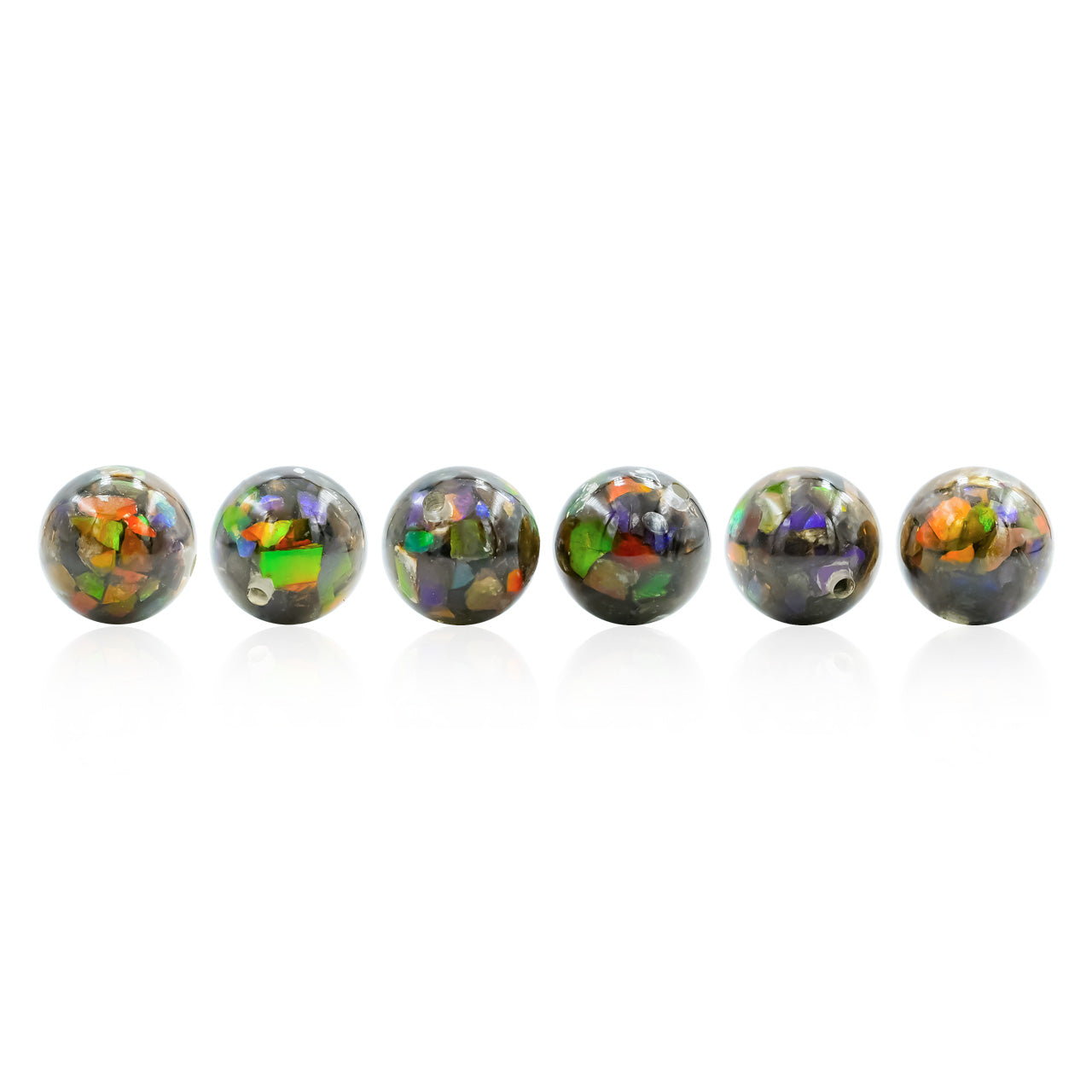 Ammolite Bead with Drilled Hole