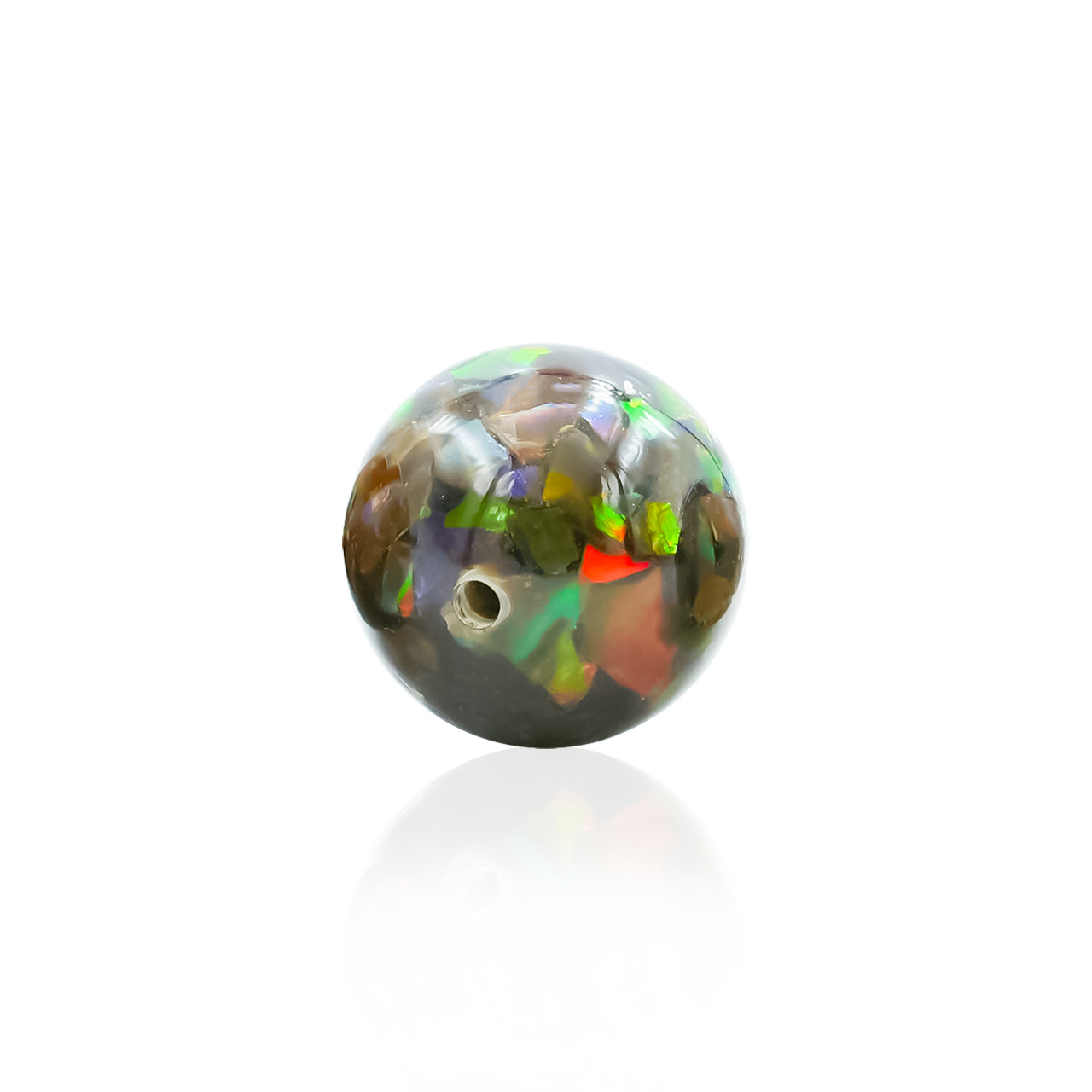 Ammolite Bead with Drilled Hole