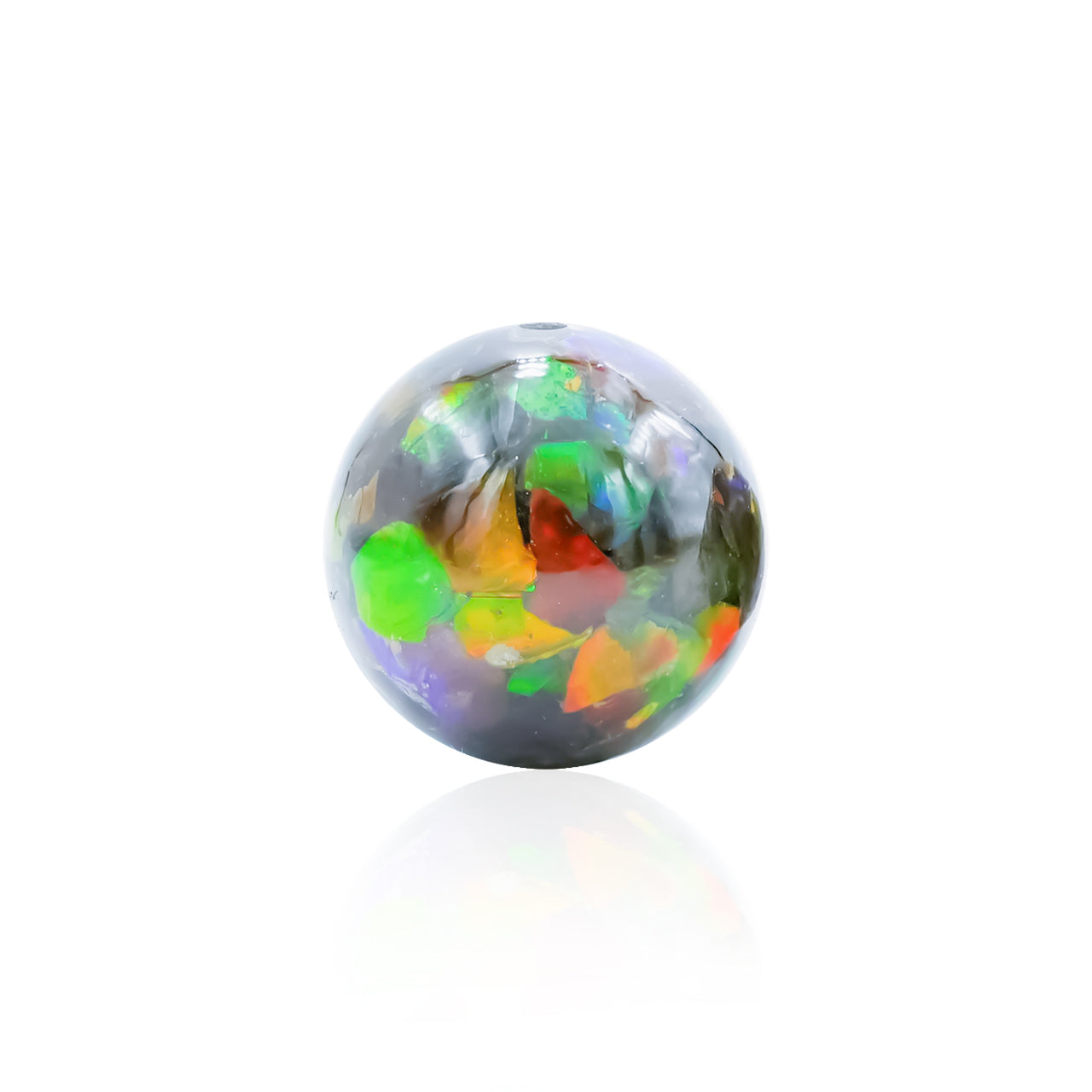 Ammolite Bead with Drilled Hole