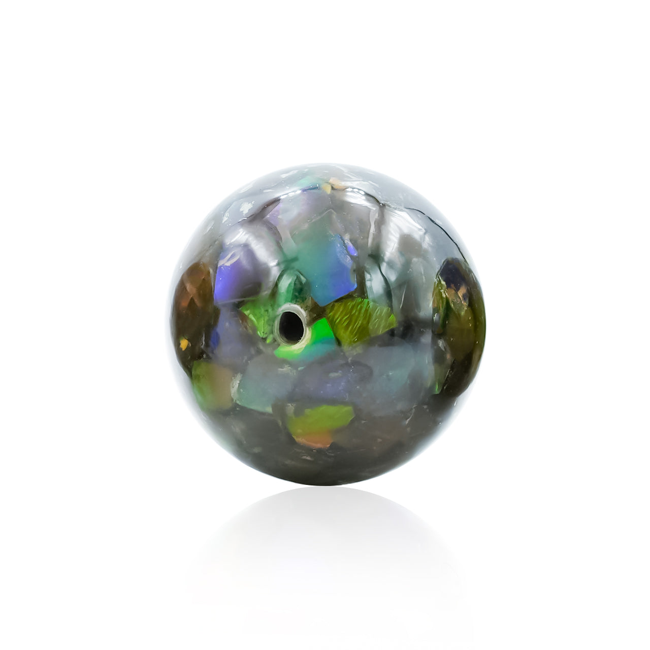 Starborn Ammolite Bead with Drilled Hole