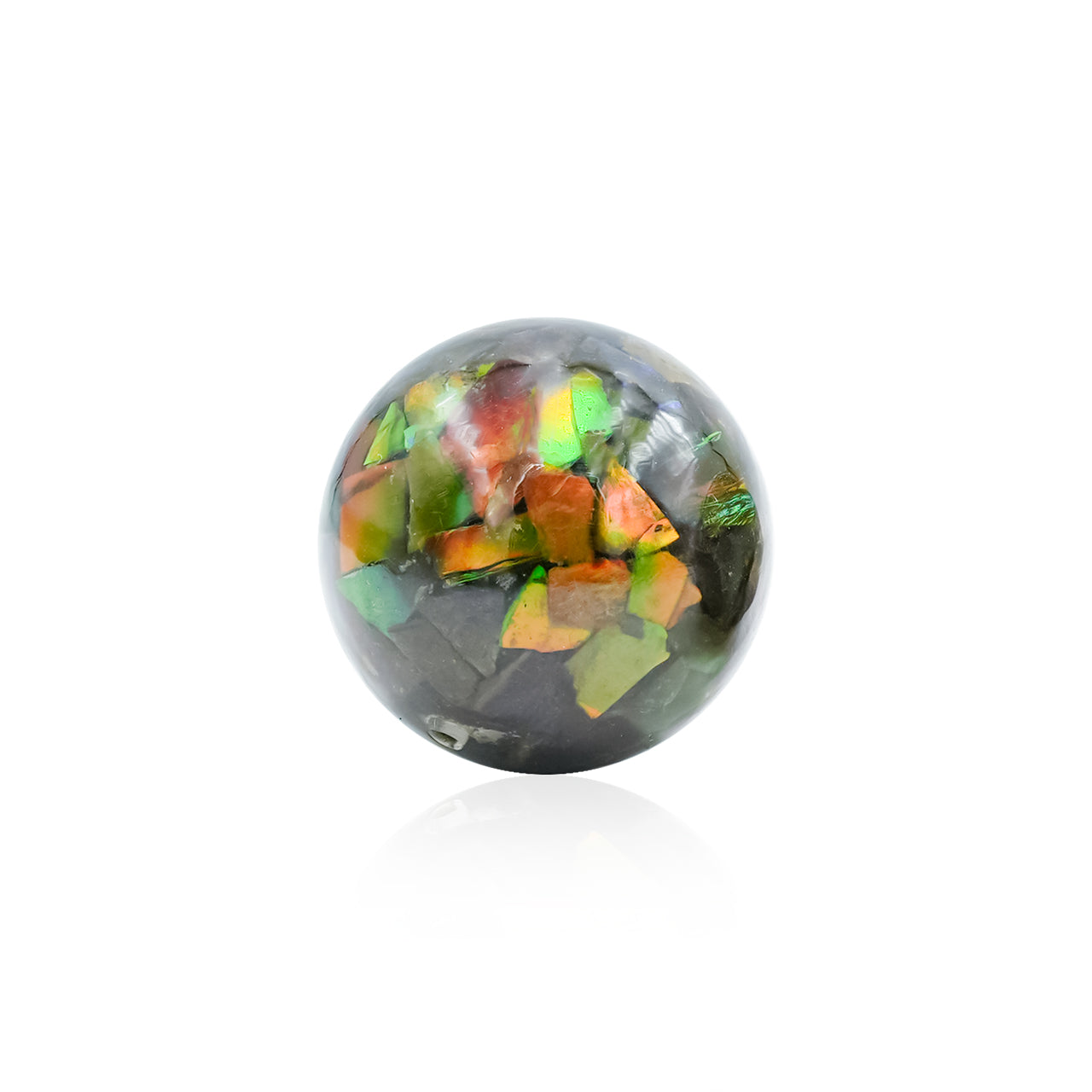 Ammolite Bead with Drilled Hole