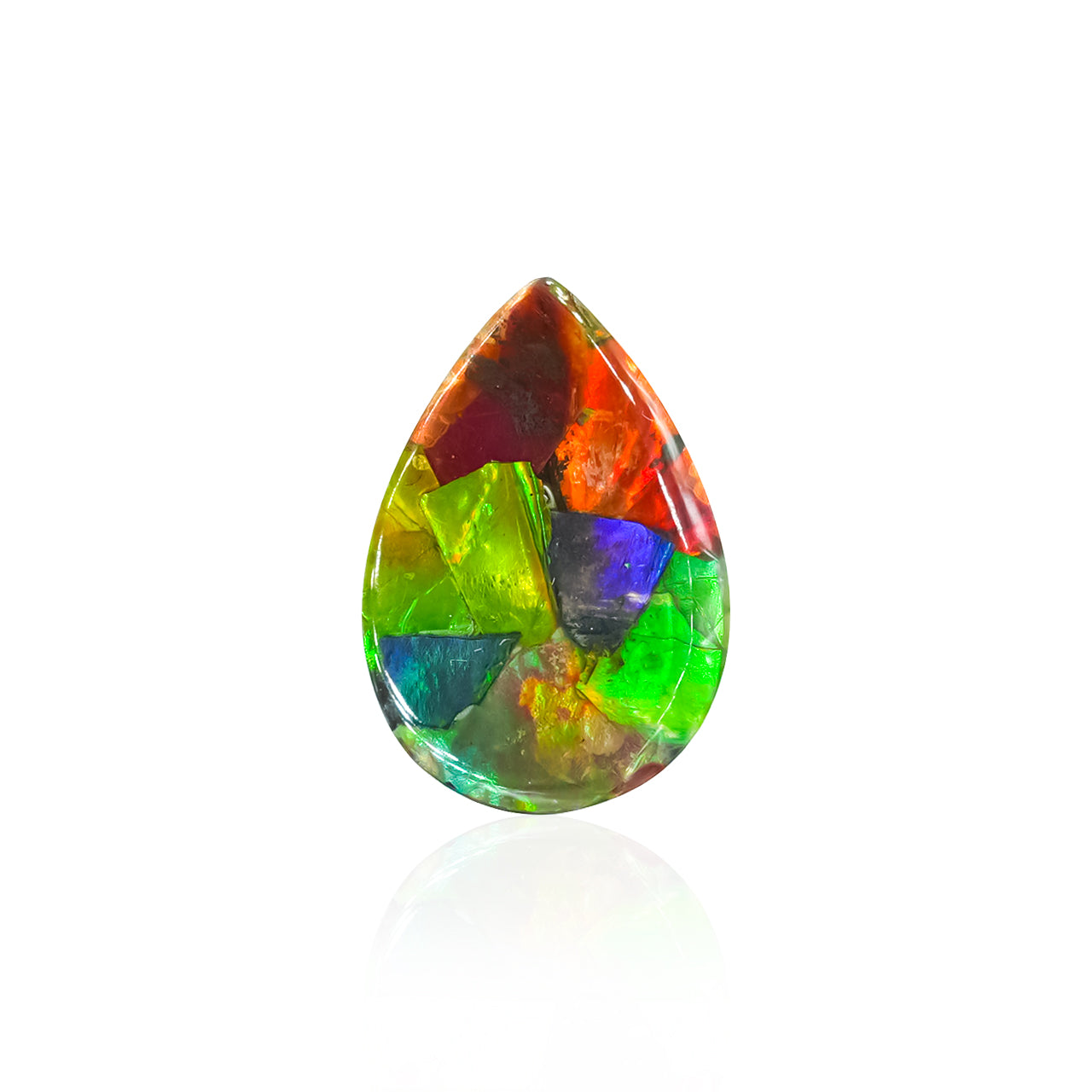Ammolite Pear Cabochon 18x12 mm