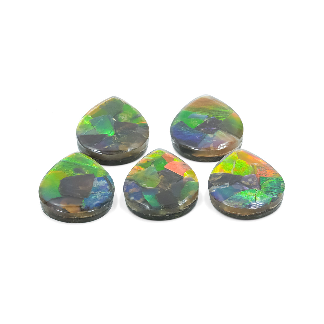 Ammolite Pear Cabochon 18x12 mm