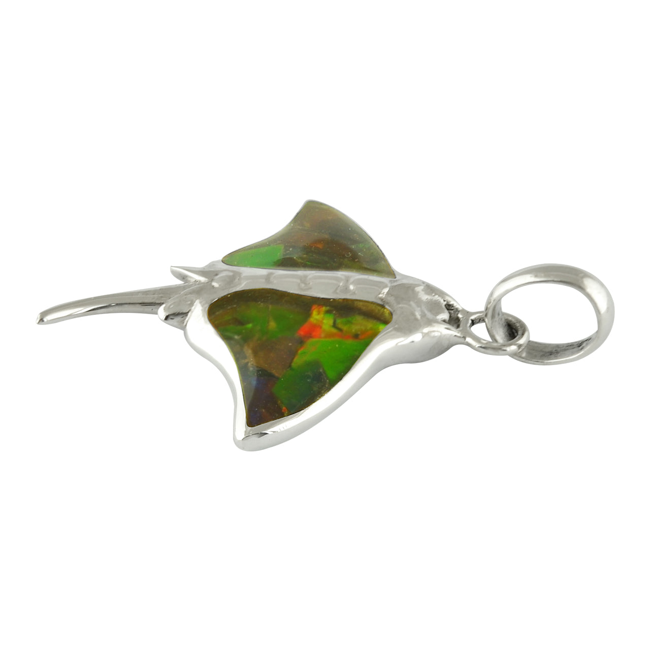 Colgante Starborn Abalone Manta Ray en plata de ley