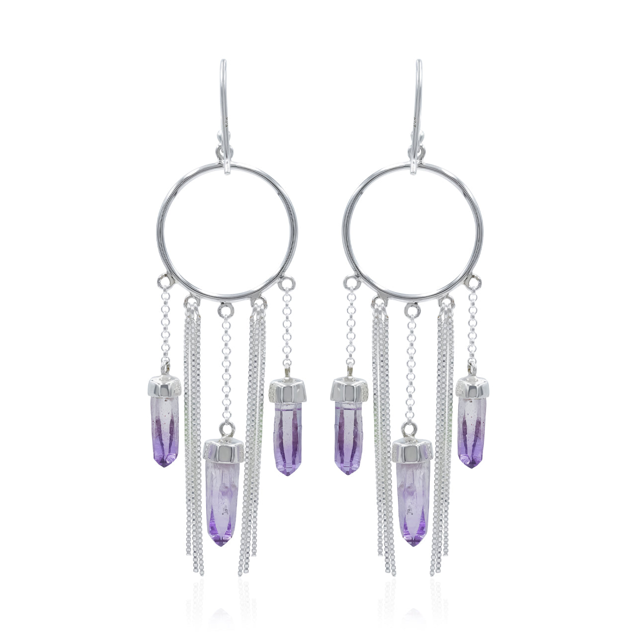 Starborn Crystal Boho Styles Earrings in Sterling Silver