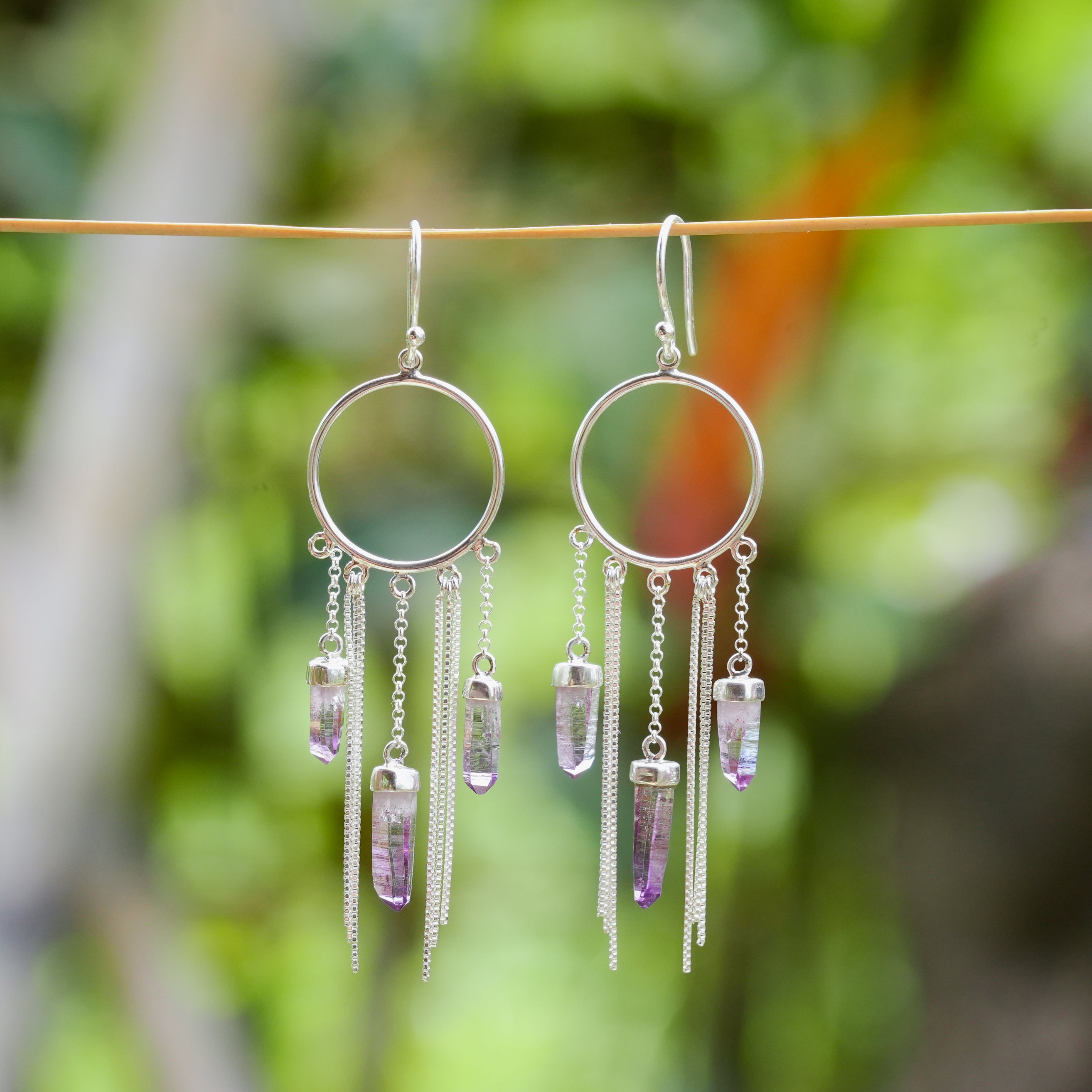 Starborn Crystal Boho Styles Earrings in Sterling Silver