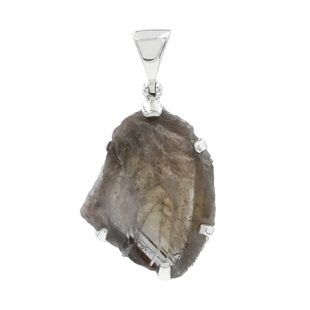 Starborn – Ring aus Sterlingsilber mit Tektit in der libyschen Wüste und Krappenfassung