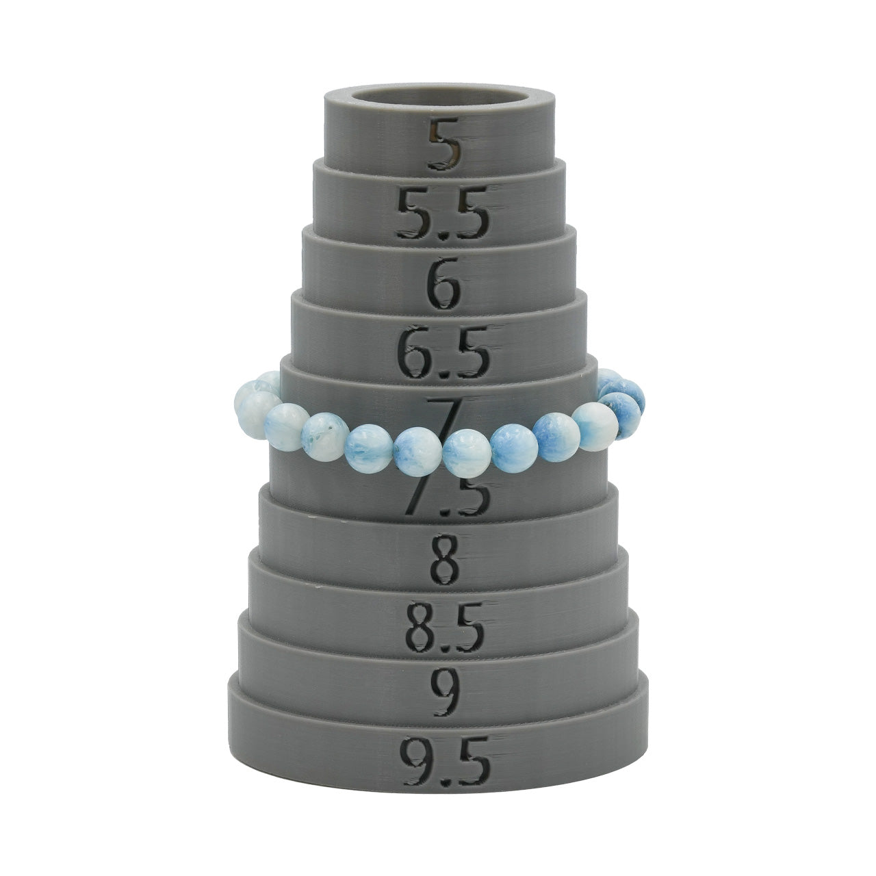 Starborn Blue Ice Glacierite Elastic Beaded Bracelet