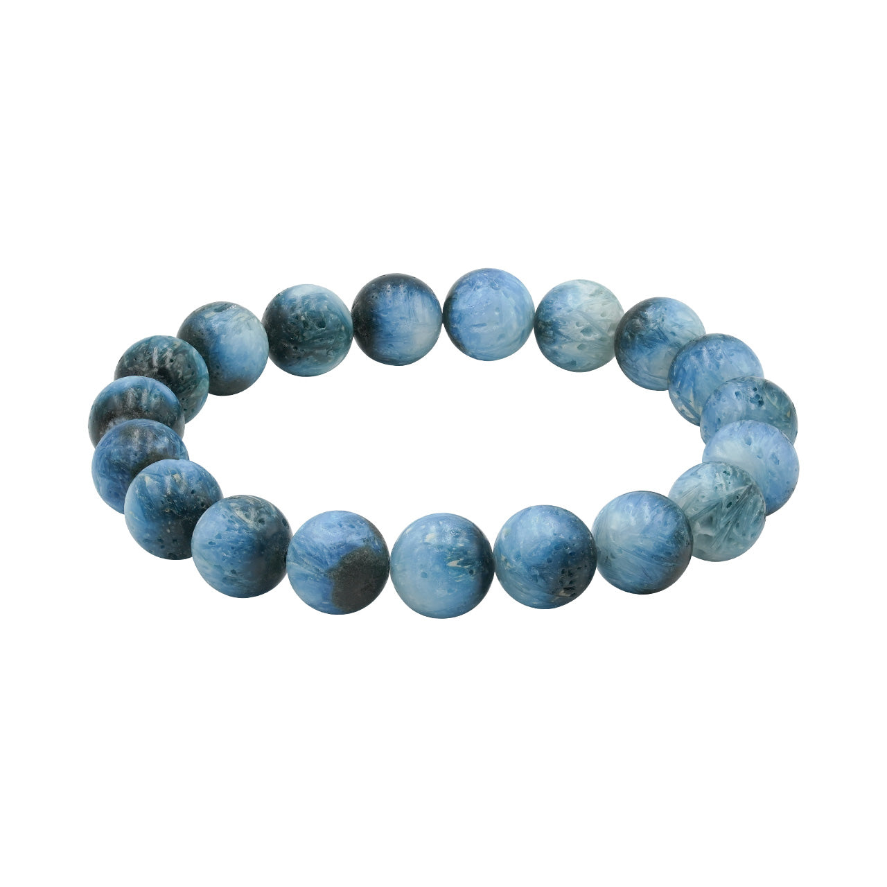 Starborn Blue Ice Glacierite Elastic Beaded Bracelet
