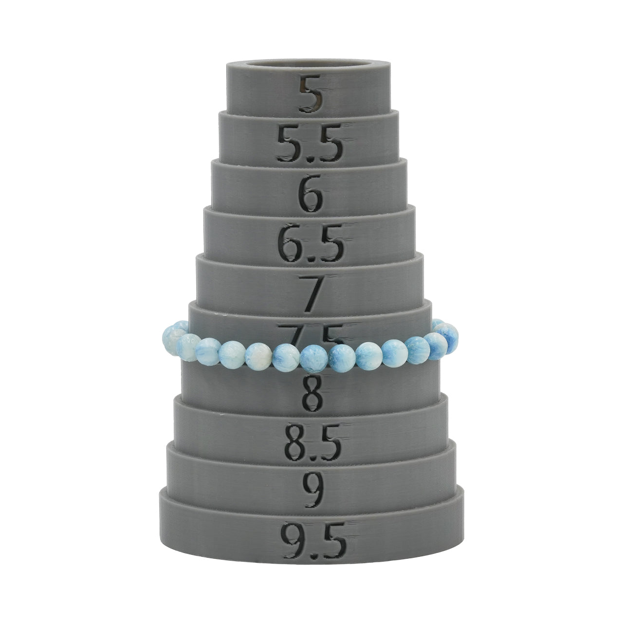 Starborn Blue Ice Glacierite Elastic Beaded Bracelet