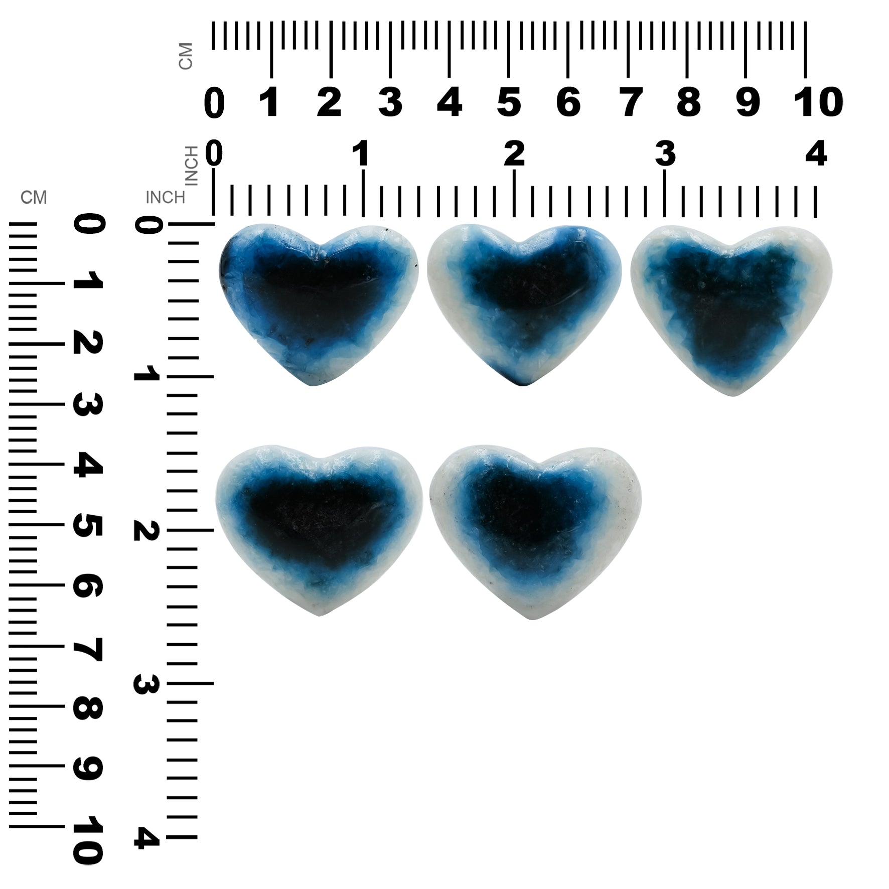 Starborn Heart Blue Ice Glacierite Cabochon - 1 piece