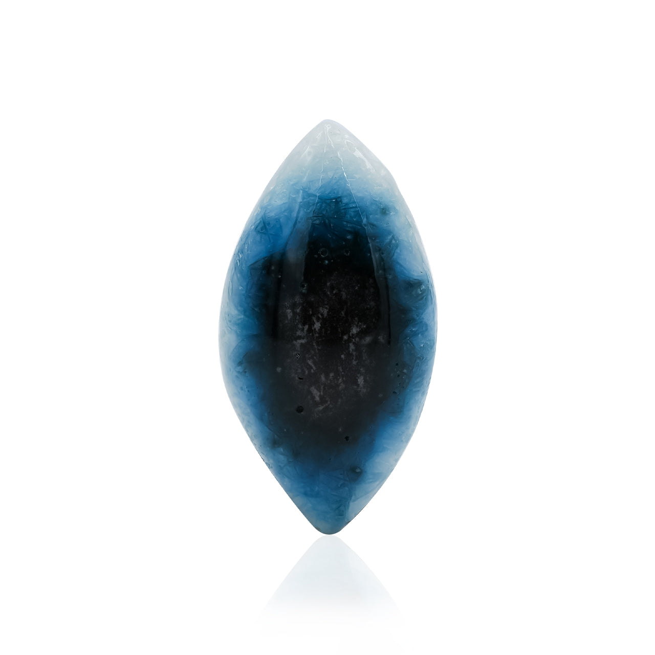 Starborn Eyeshape Blue Ice Glacierite Cabochon - 1 piece