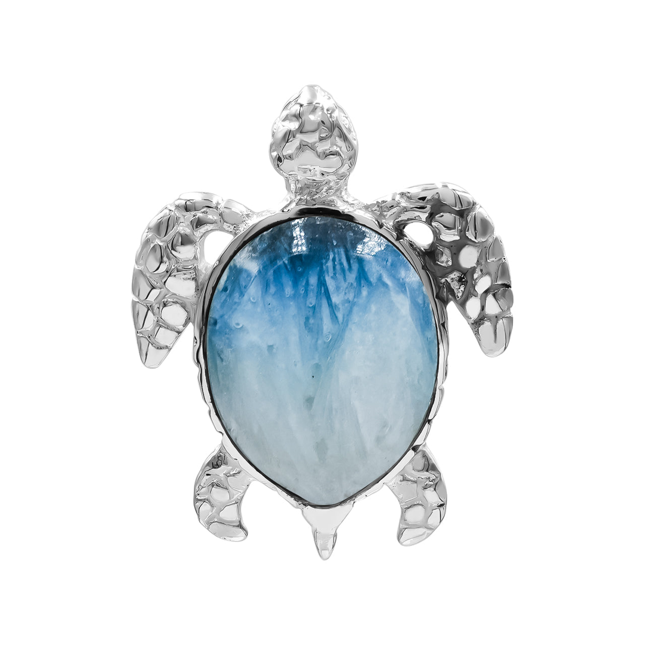 Starborn Sea Turtle Pendant in Fine Sterling Silver